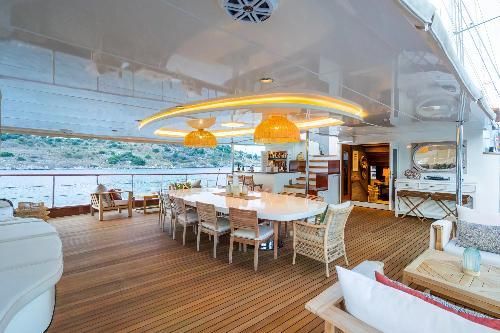 Yazz gulet amenities exterior deck in Türkiye