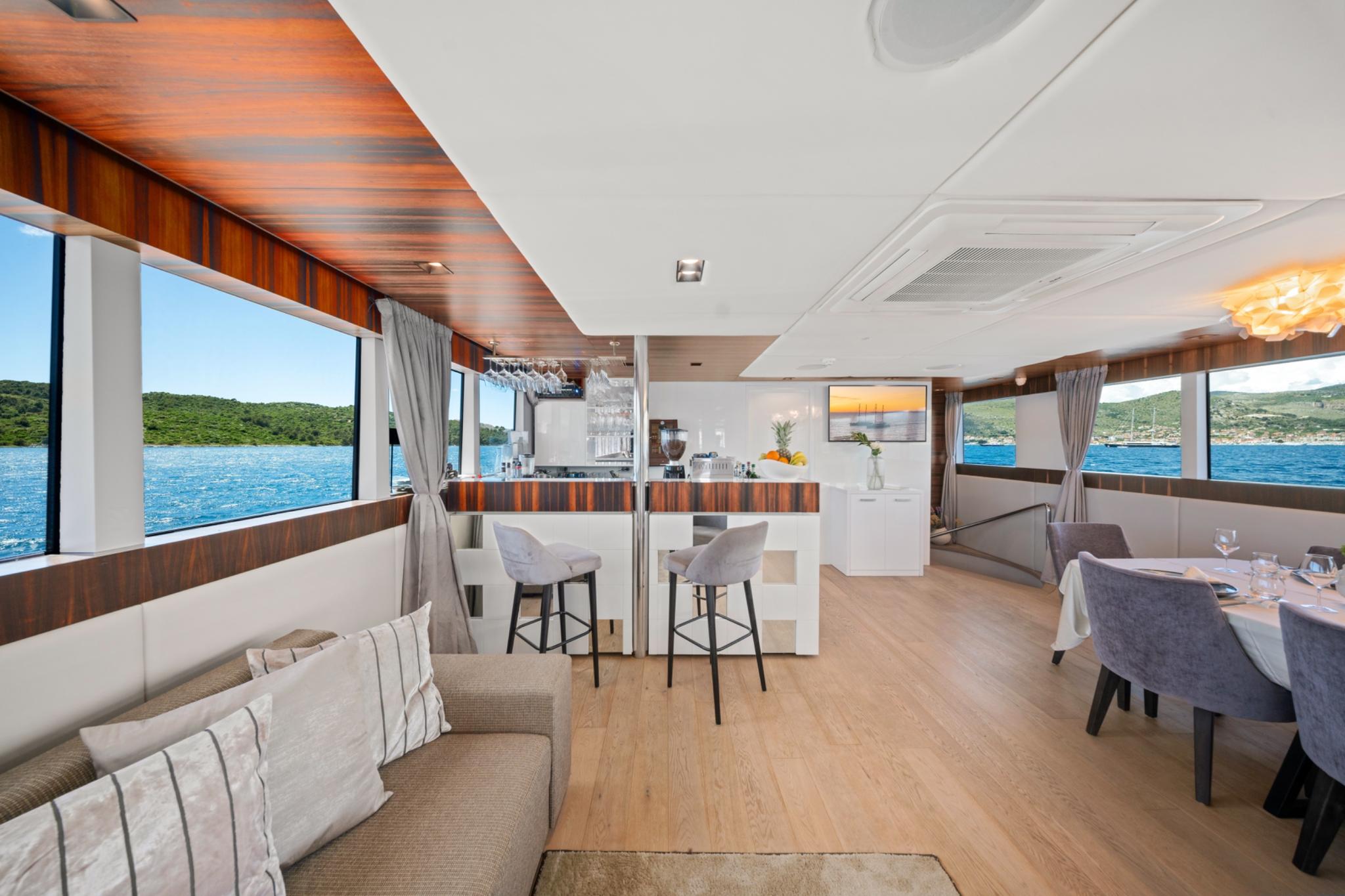 Dalmatino gulet interior cabin in Croatia