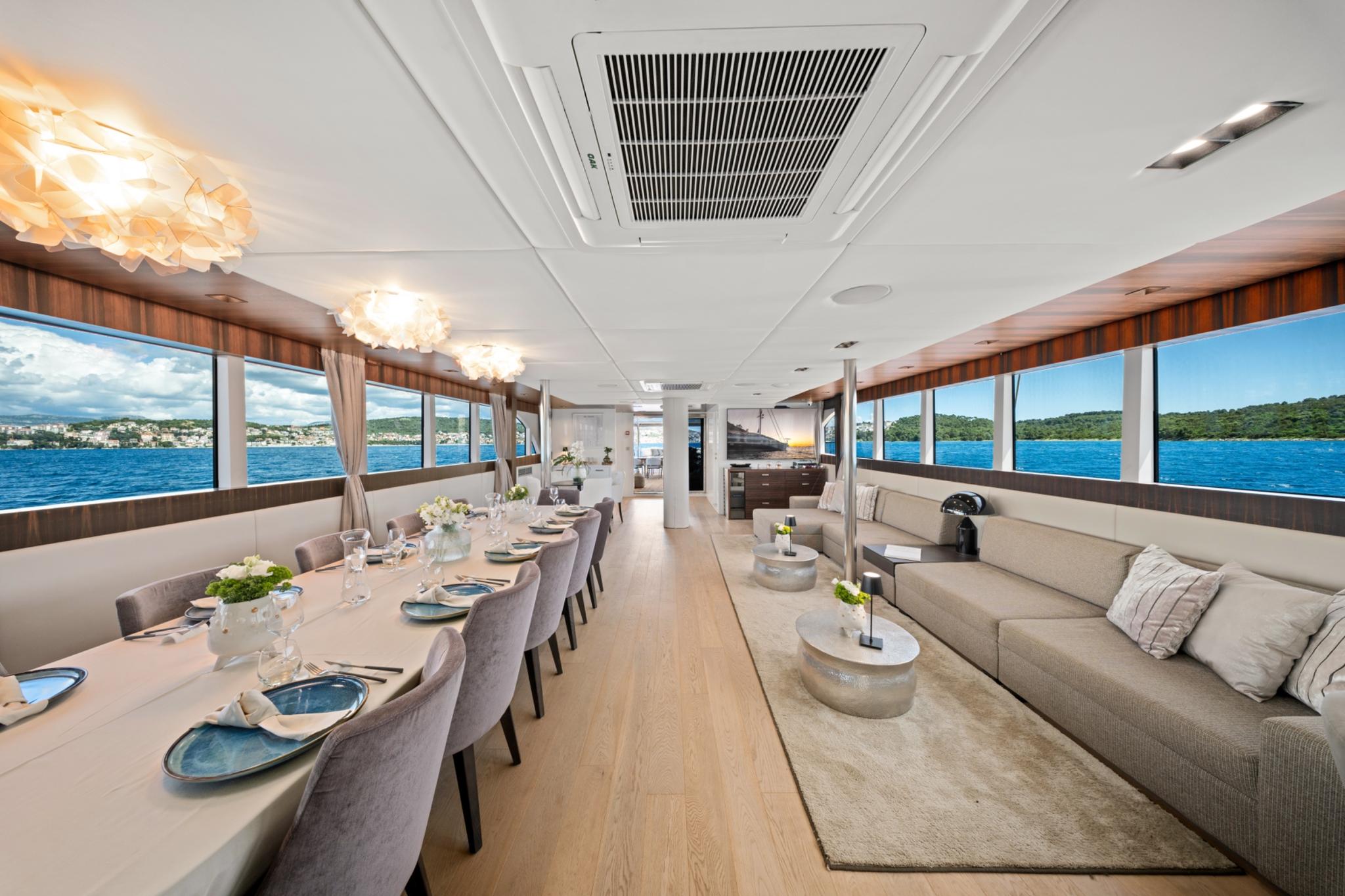 Dalmatino gulet amenities interior cabin in Croatia