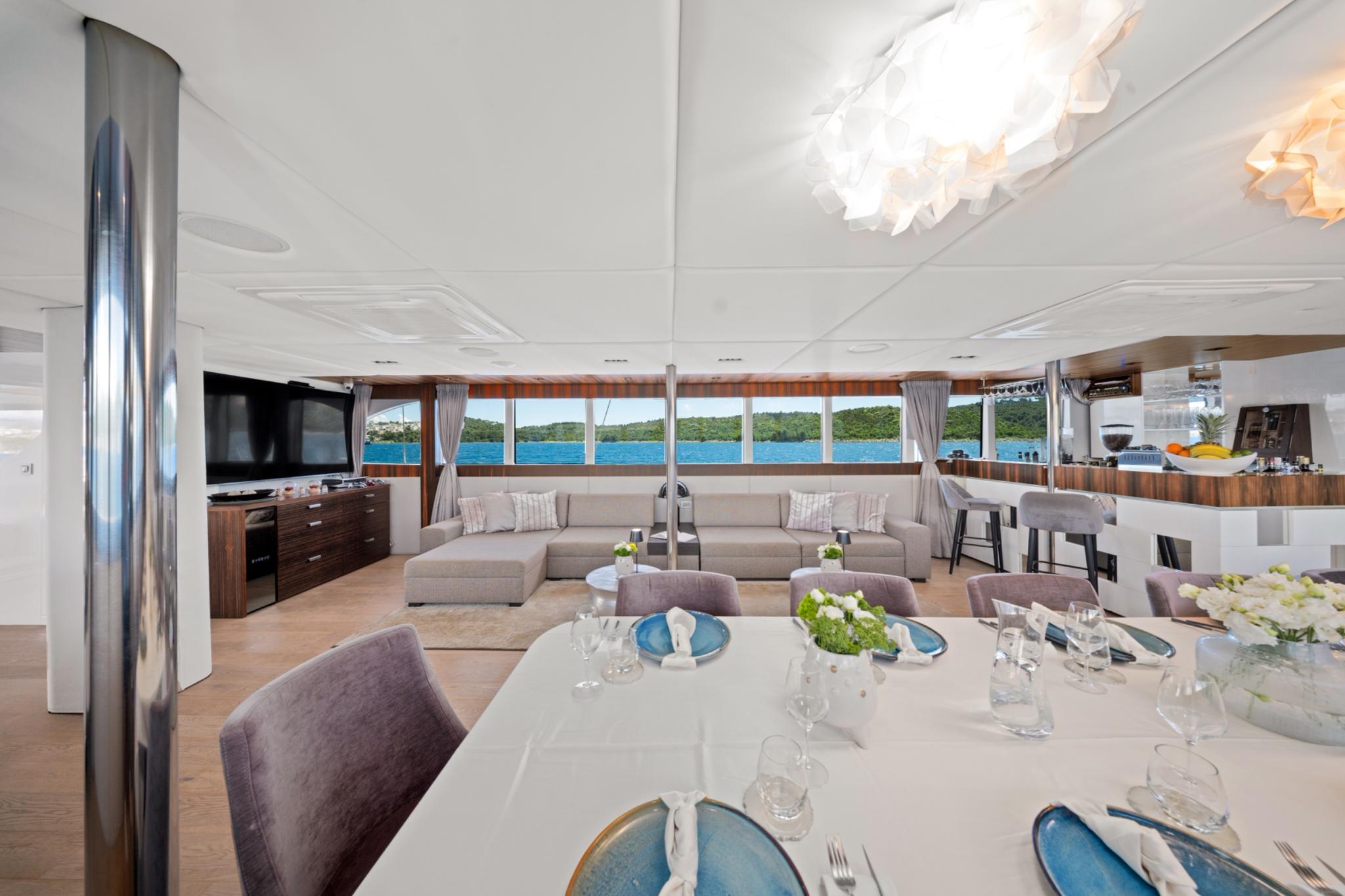 Dalmatino gulet amenities interior cabin in Croatia