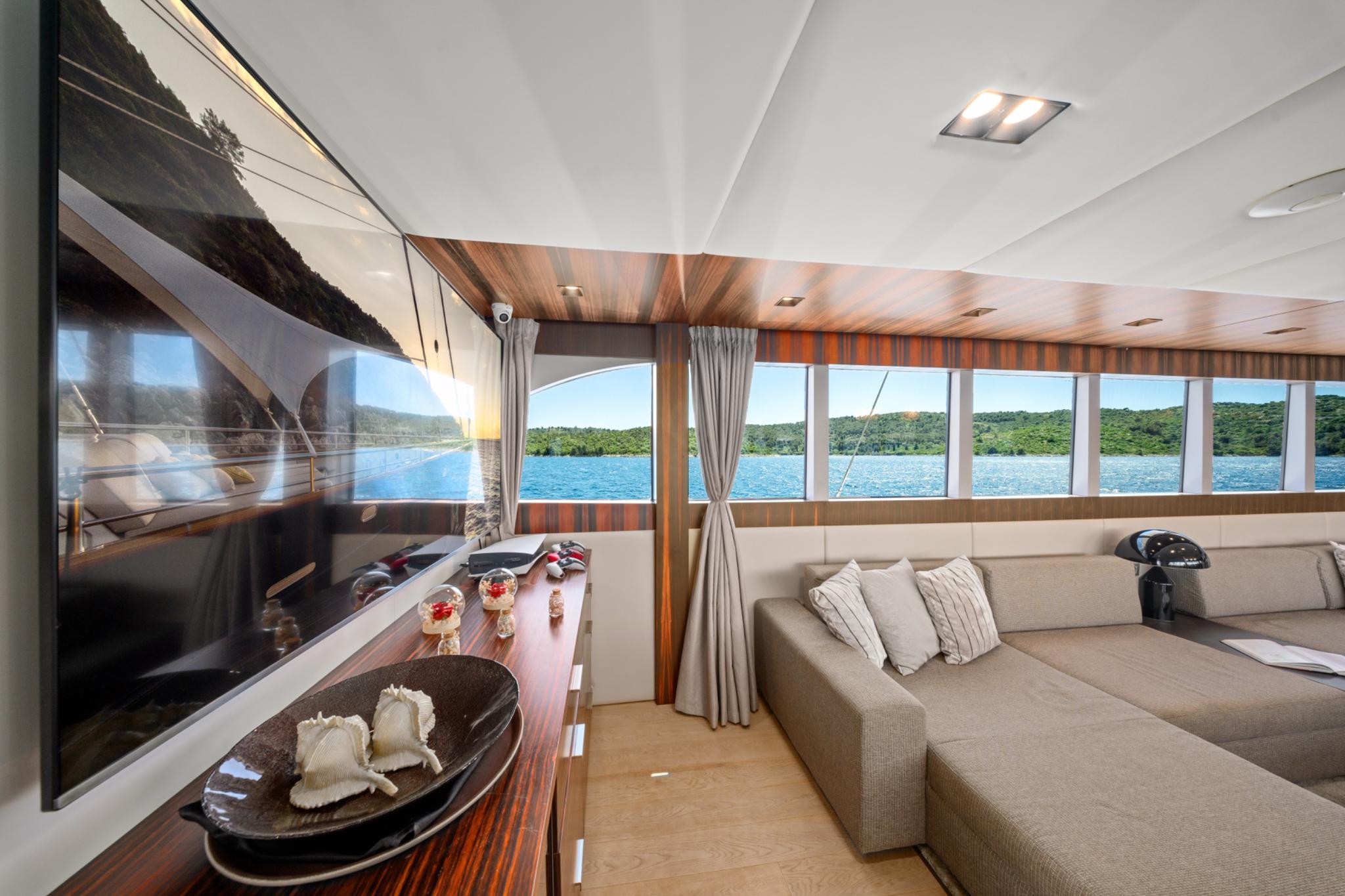 Dalmatino gulet amenities interior cabin in Croatia