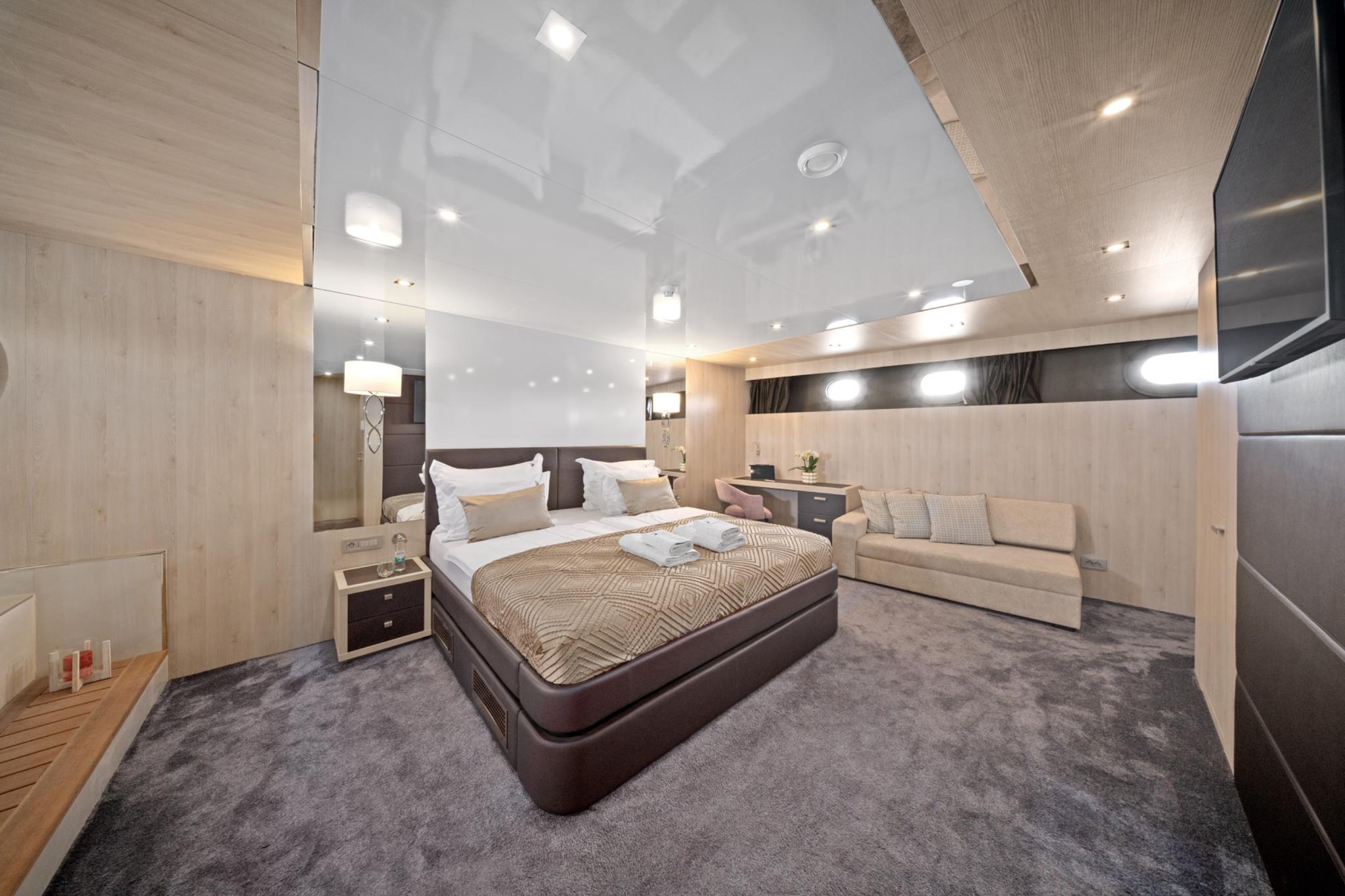 Dalmatino gulet accommodation interior cabin in Croatia