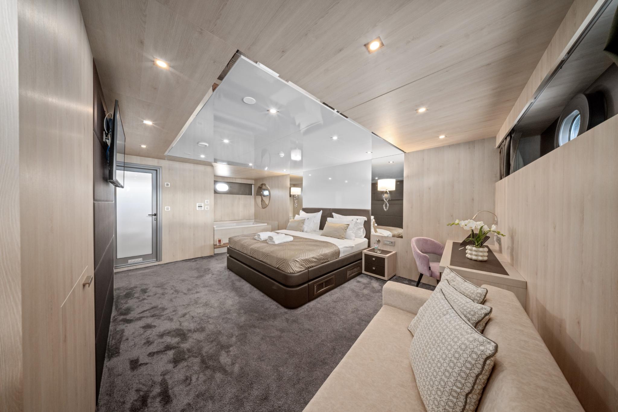 Dalmatino gulet accommodation interior cabin in Croatia