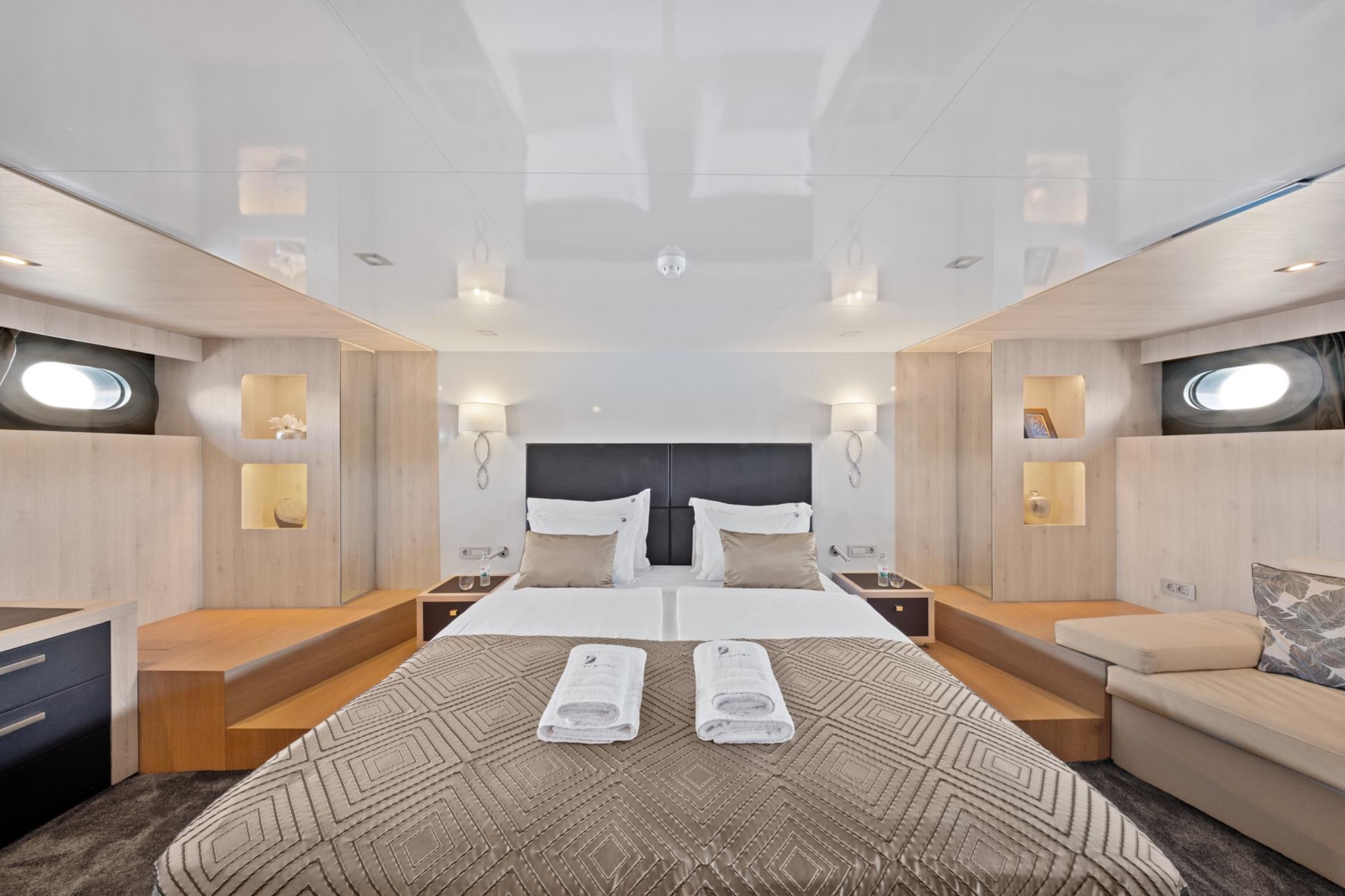 Dalmatino gulet accommodation interior cabin in Croatia