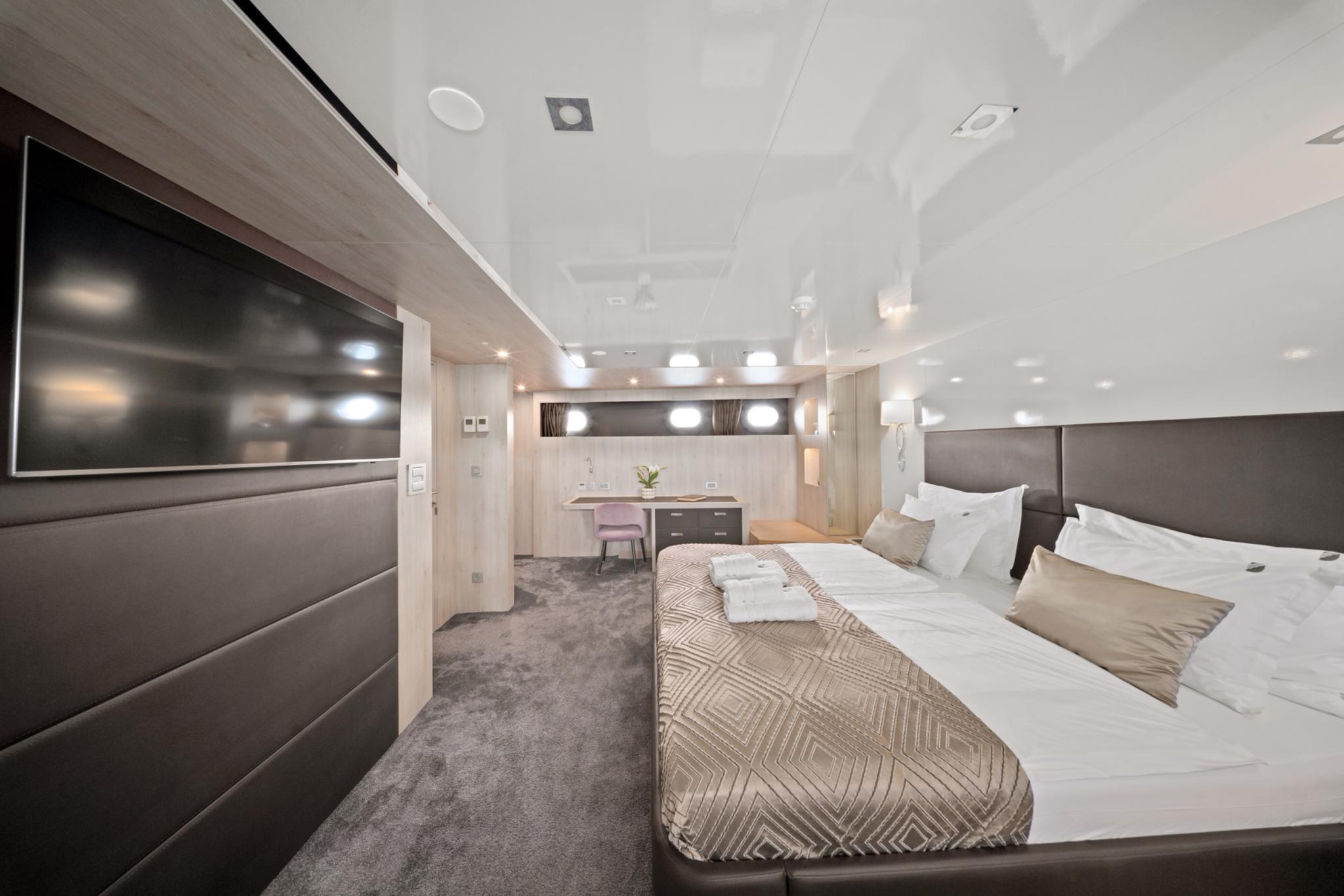 Dalmatino gulet accommodation interior cabin in Croatia