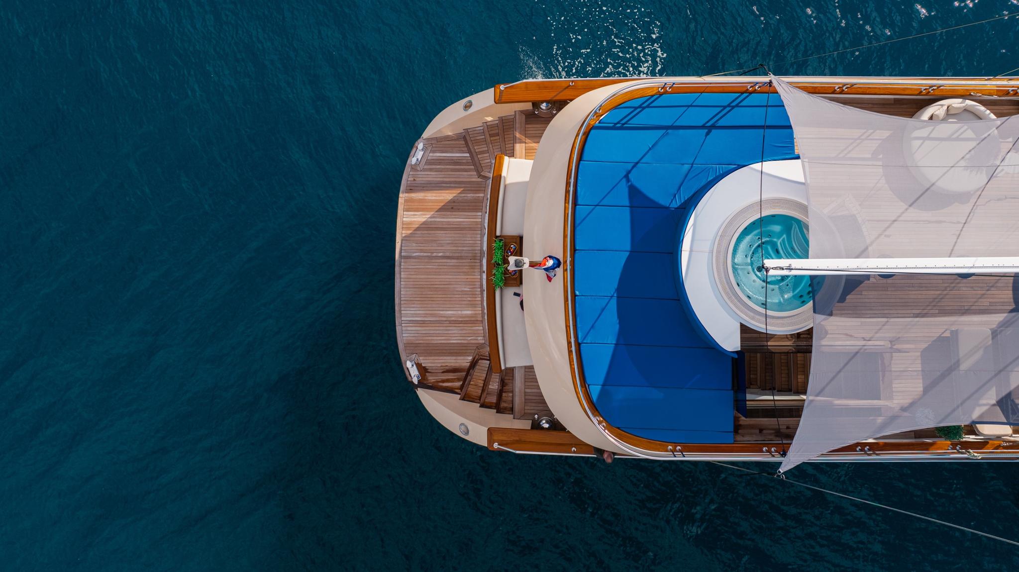 Maxita gulet exterior deck in Croatia