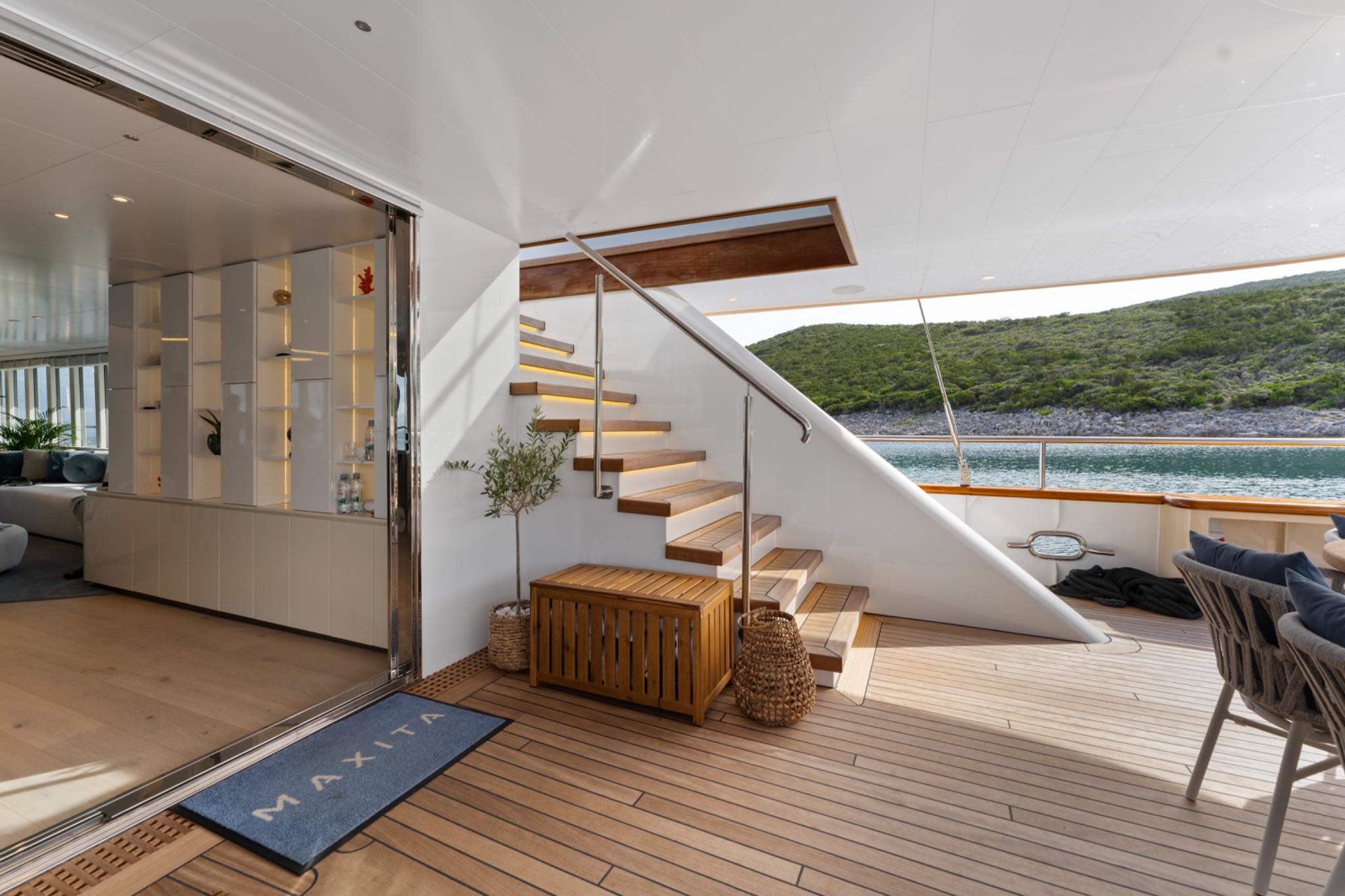 Maxita gulet exterior deck in Croatia