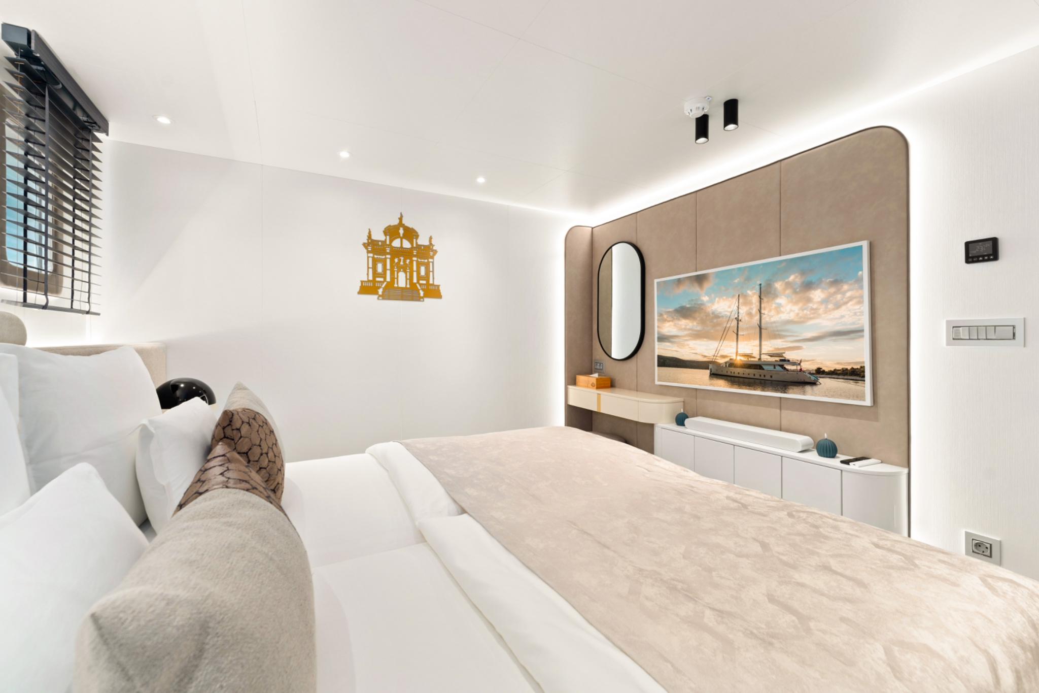 Maxita gulet interior cabin in Croatia