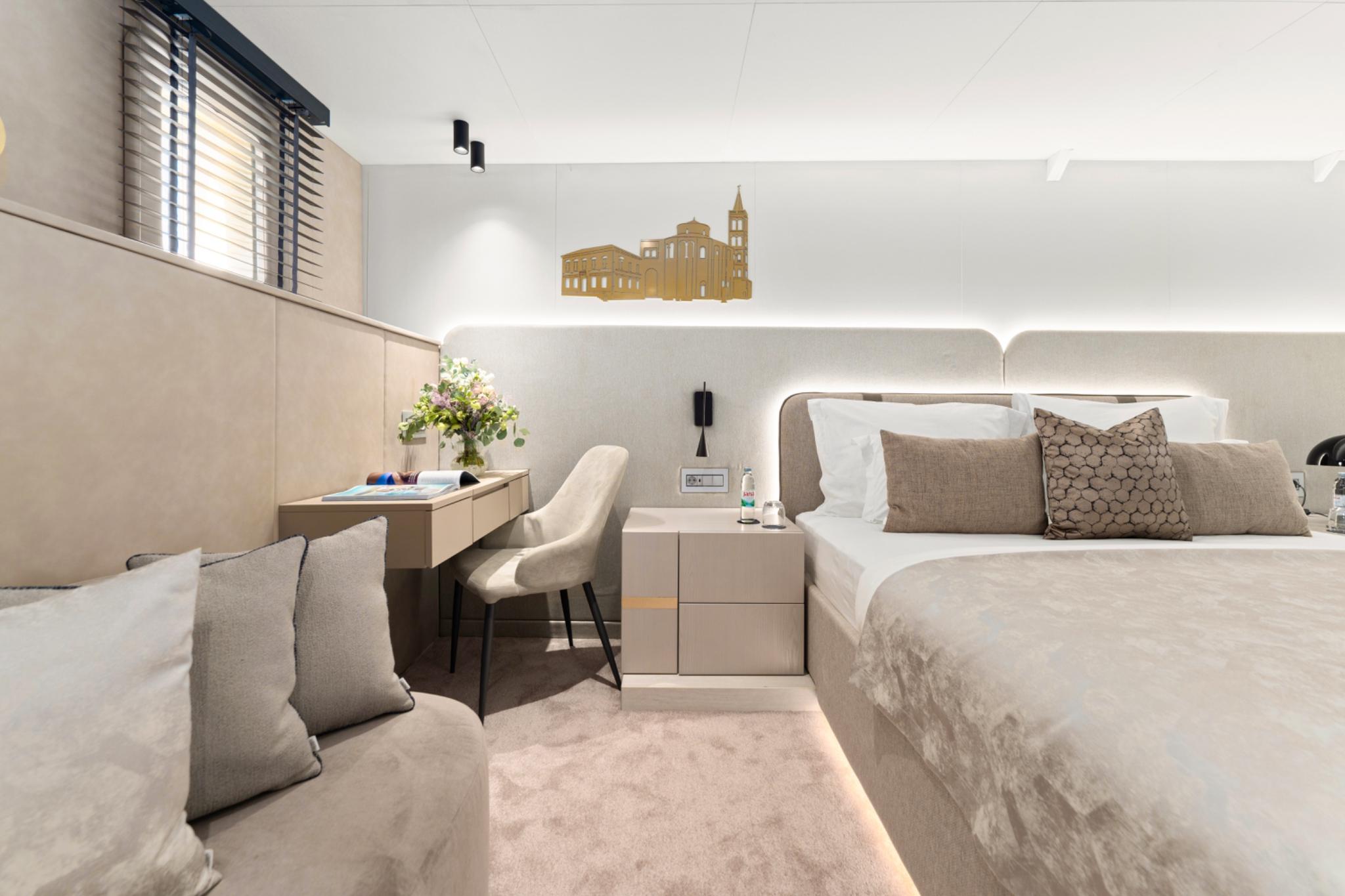 Maxita gulet interior cabin in Croatia