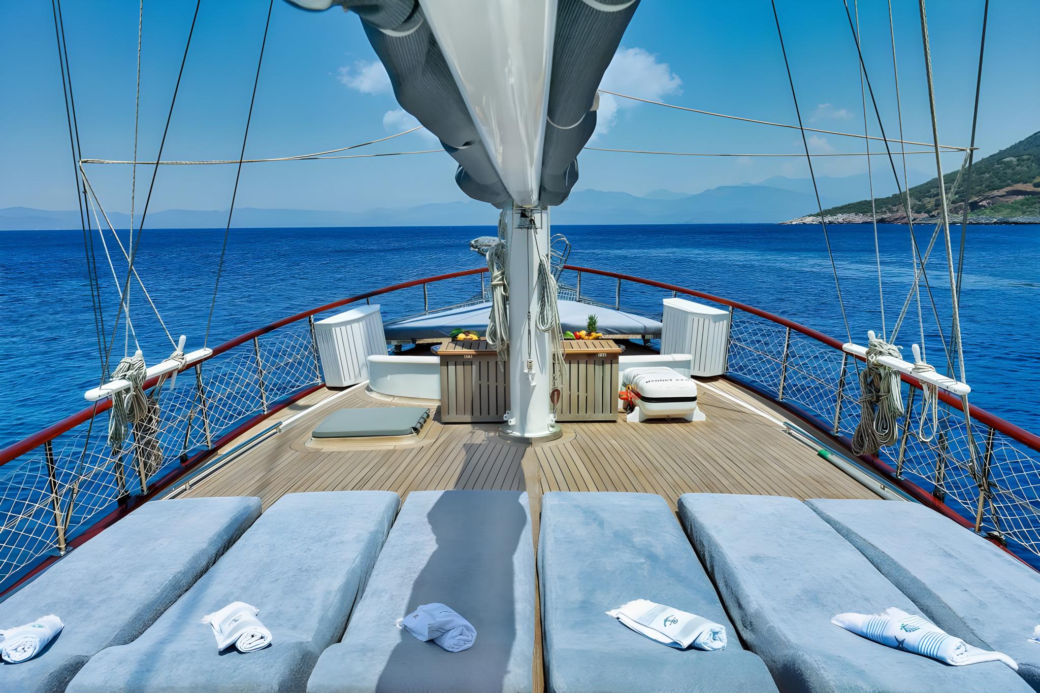 Mehmet Ayaz gulet amenities exterior deck in Türkiye