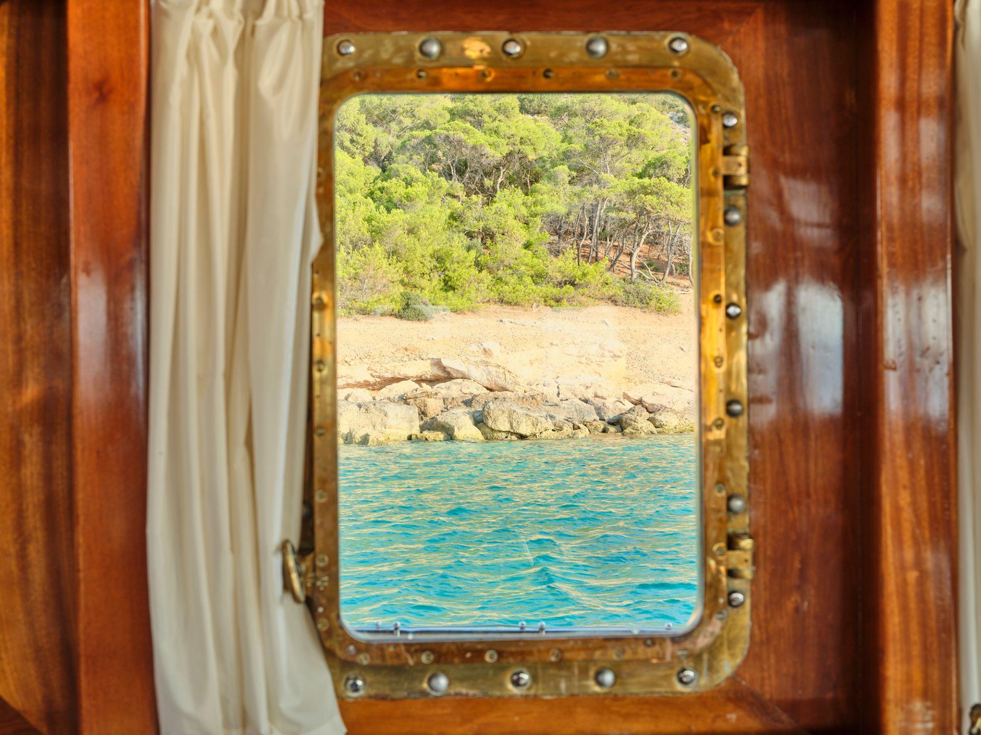 Myra gulet accommodation interior cabin in Greece