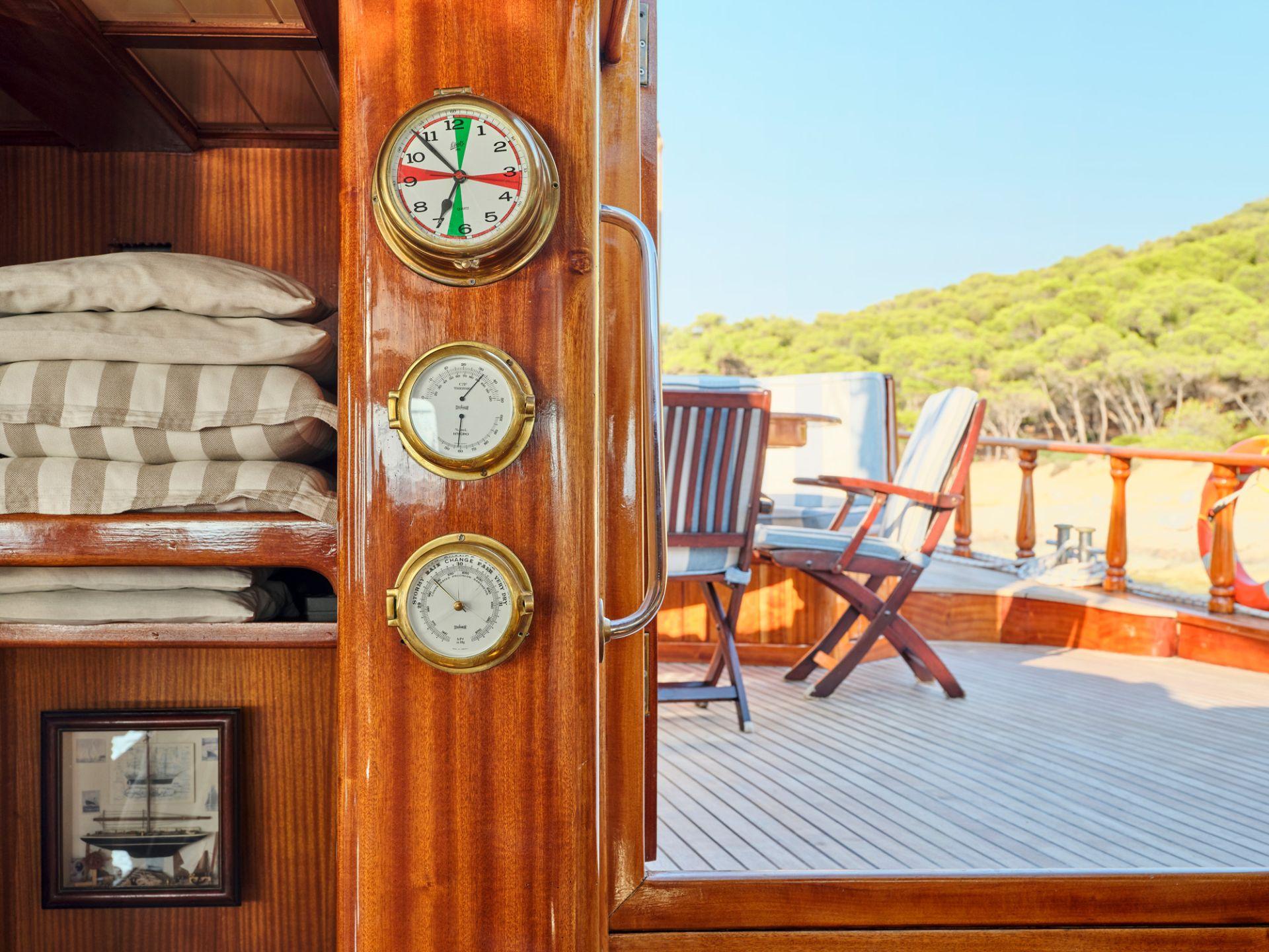 Myra gulet amenities exterior deck in Greece