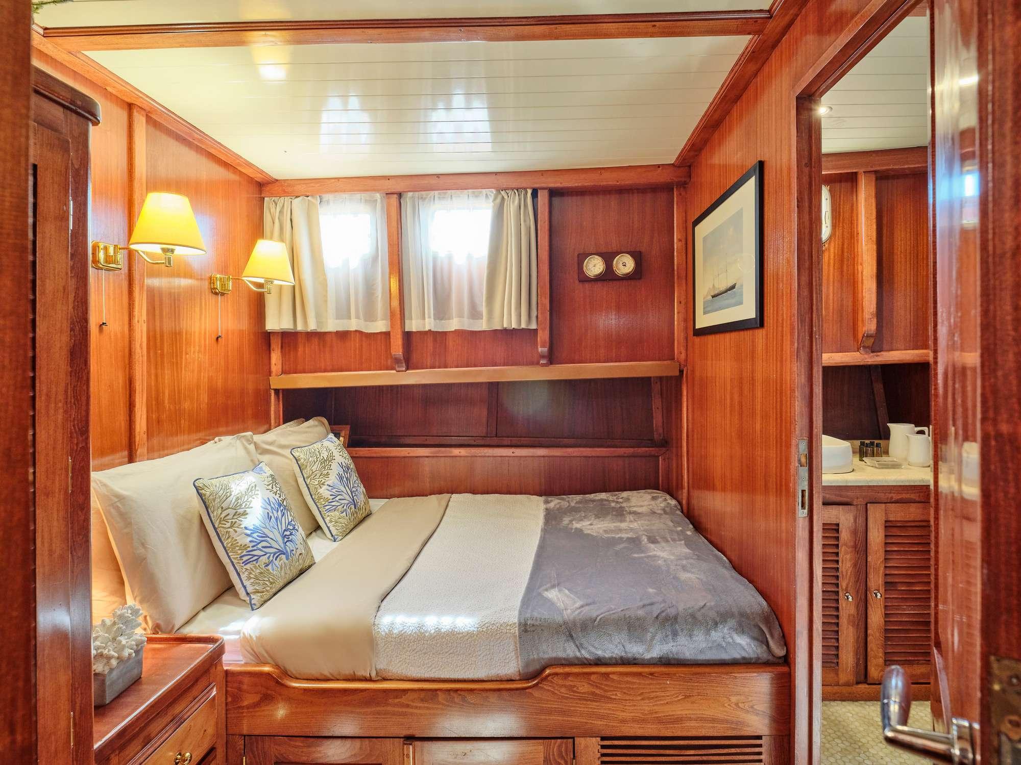 Myra gulet accommodation interior cabin in Greece