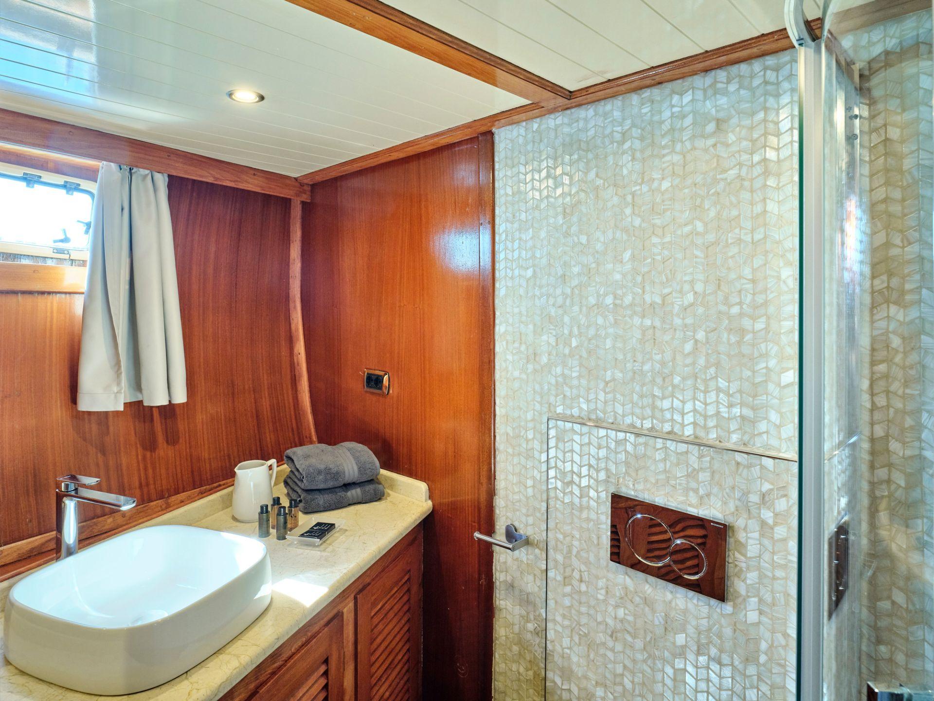 Myra gulet accommodation interior cabin in Greece