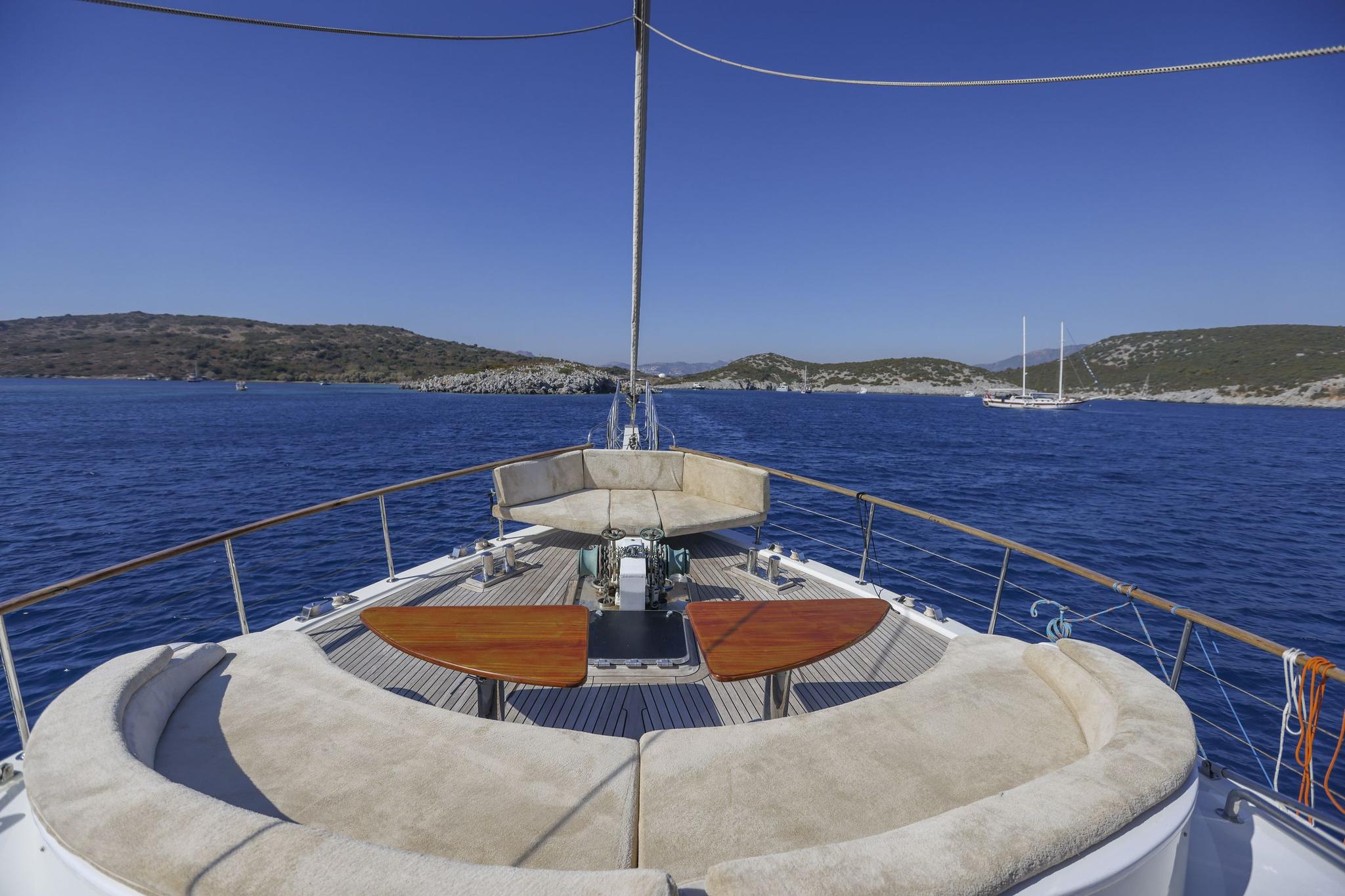 Queen Of Sea gulet amenities exterior deck in Türkiye