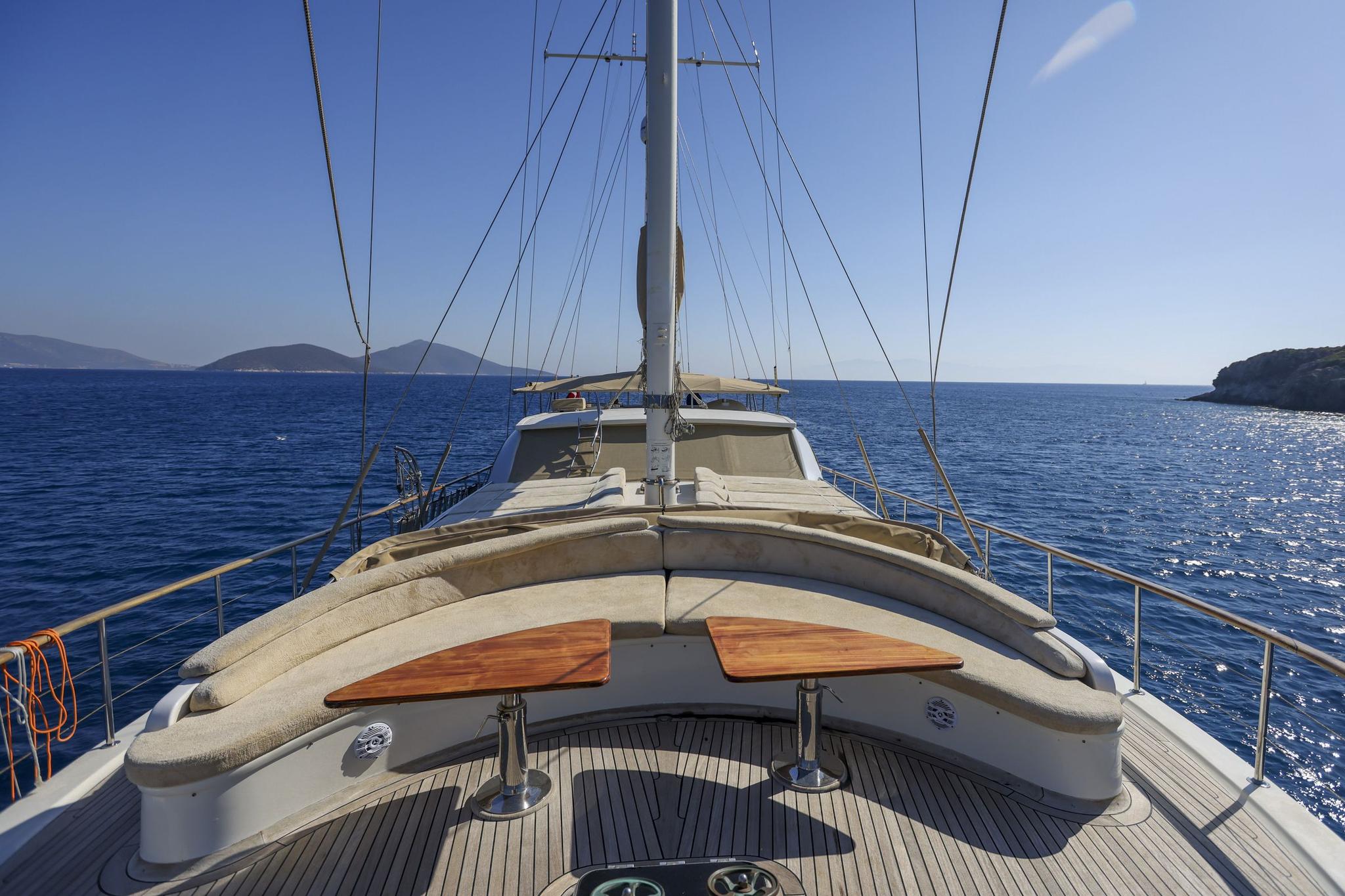 Queen Of Sea gulet amenities exterior deck in Türkiye