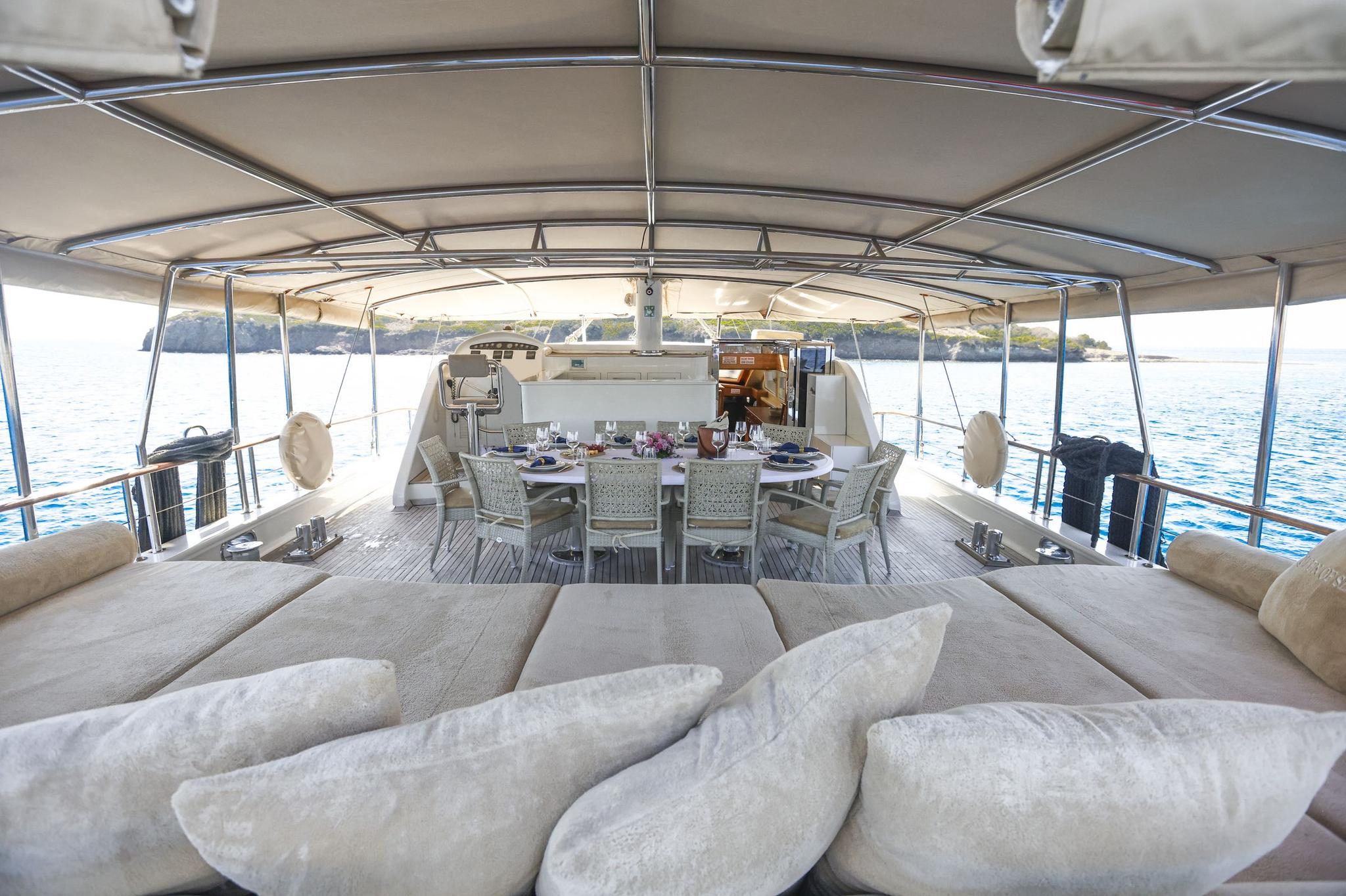 Queen Of Sea gulet amenities exterior deck in Türkiye