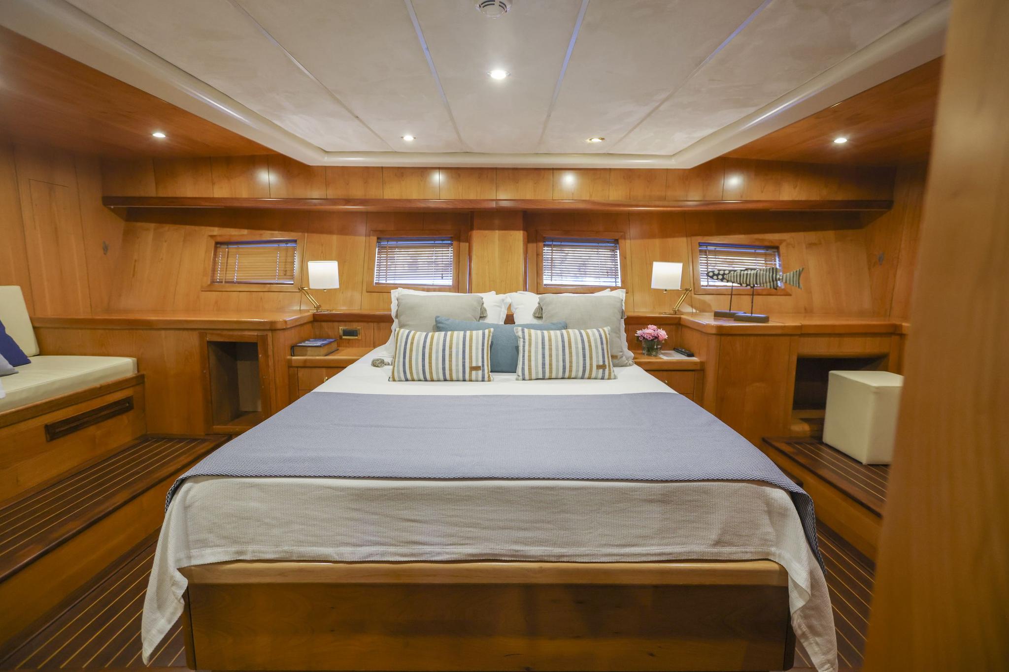 Queen Of Sea gulet accommodation interior cabin in Türkiye