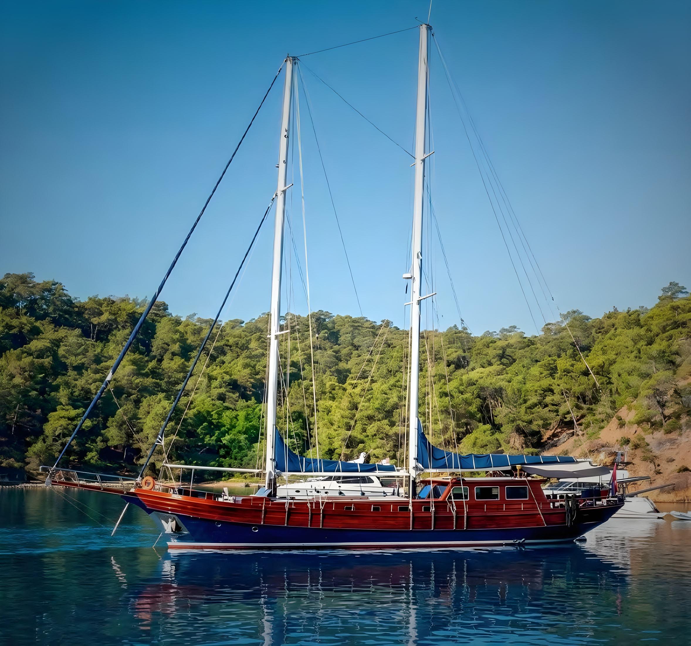 Carolina gulet exterior deck in Greece