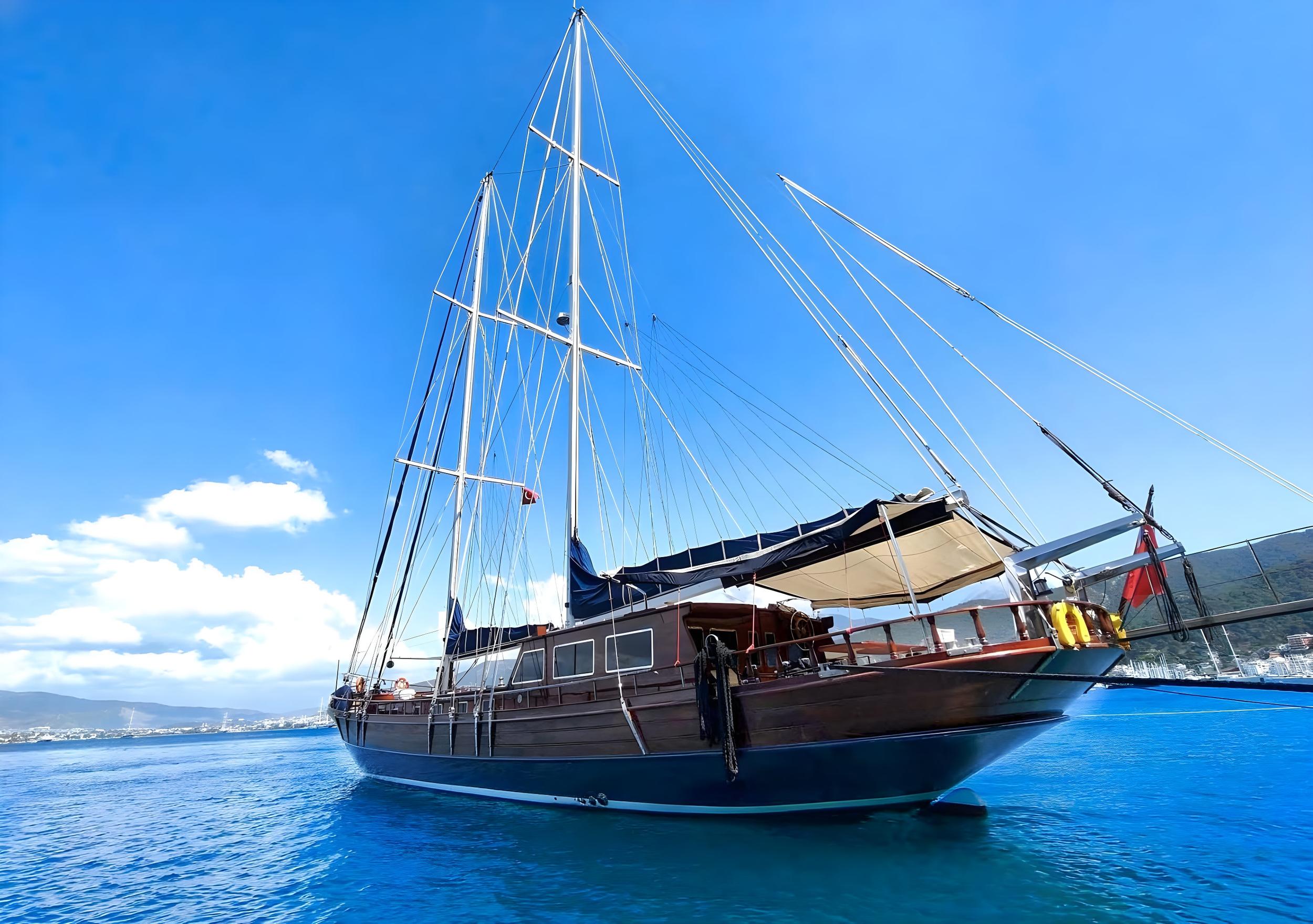 Carolina gulet exterior deck in Greece