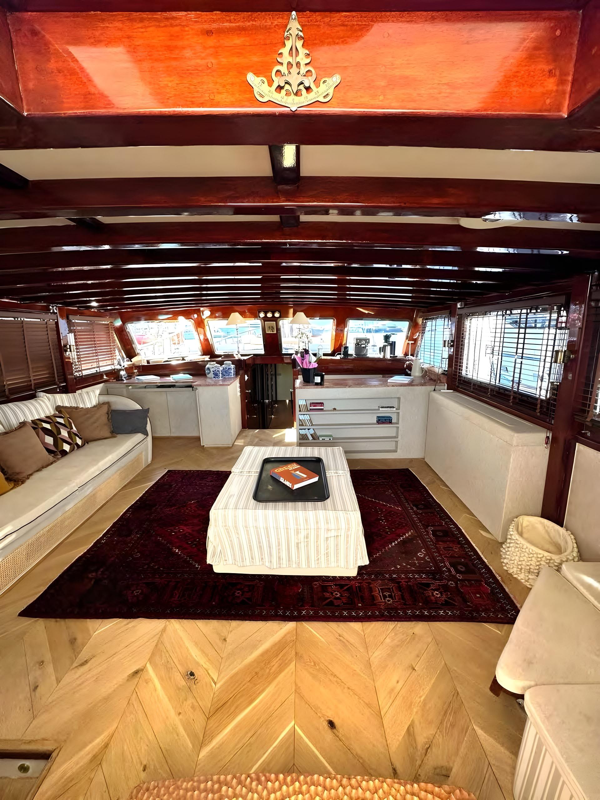 Carolina gulet exterior deck in Greece