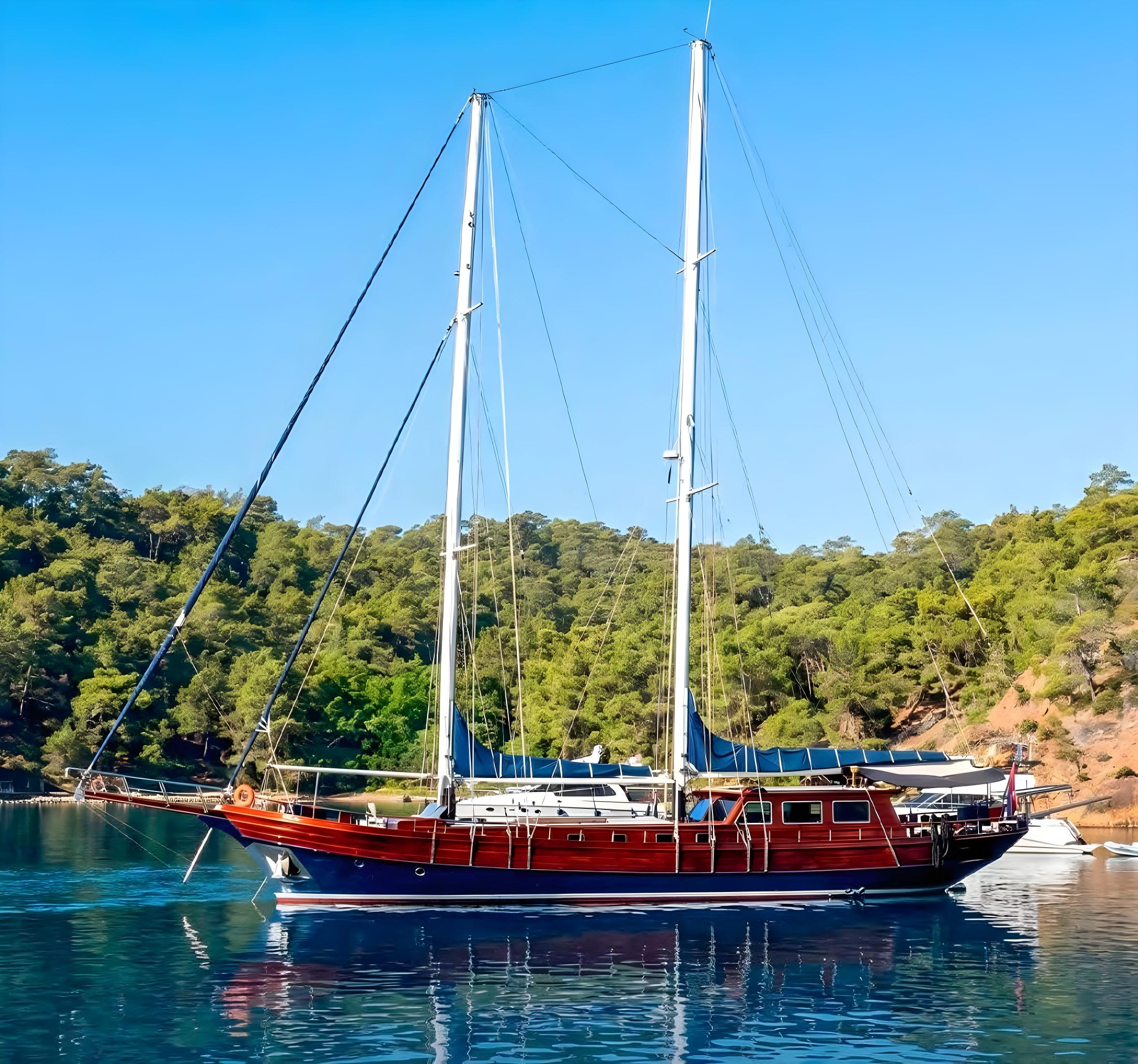 Carolina gulet exterior deck in Greece