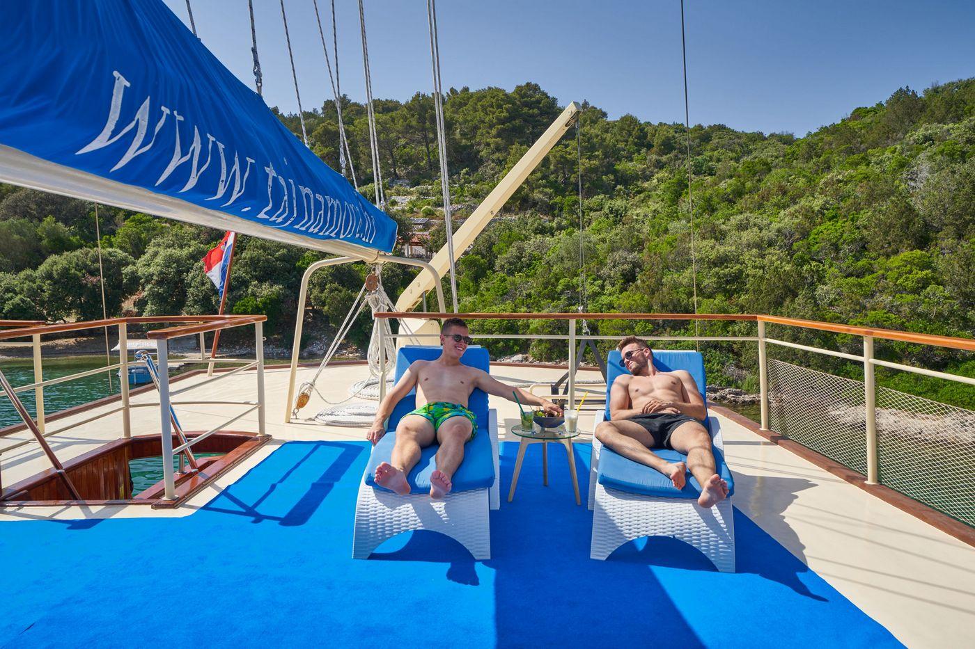 Tajna Mora gulet amenities interior cabin in Croatia