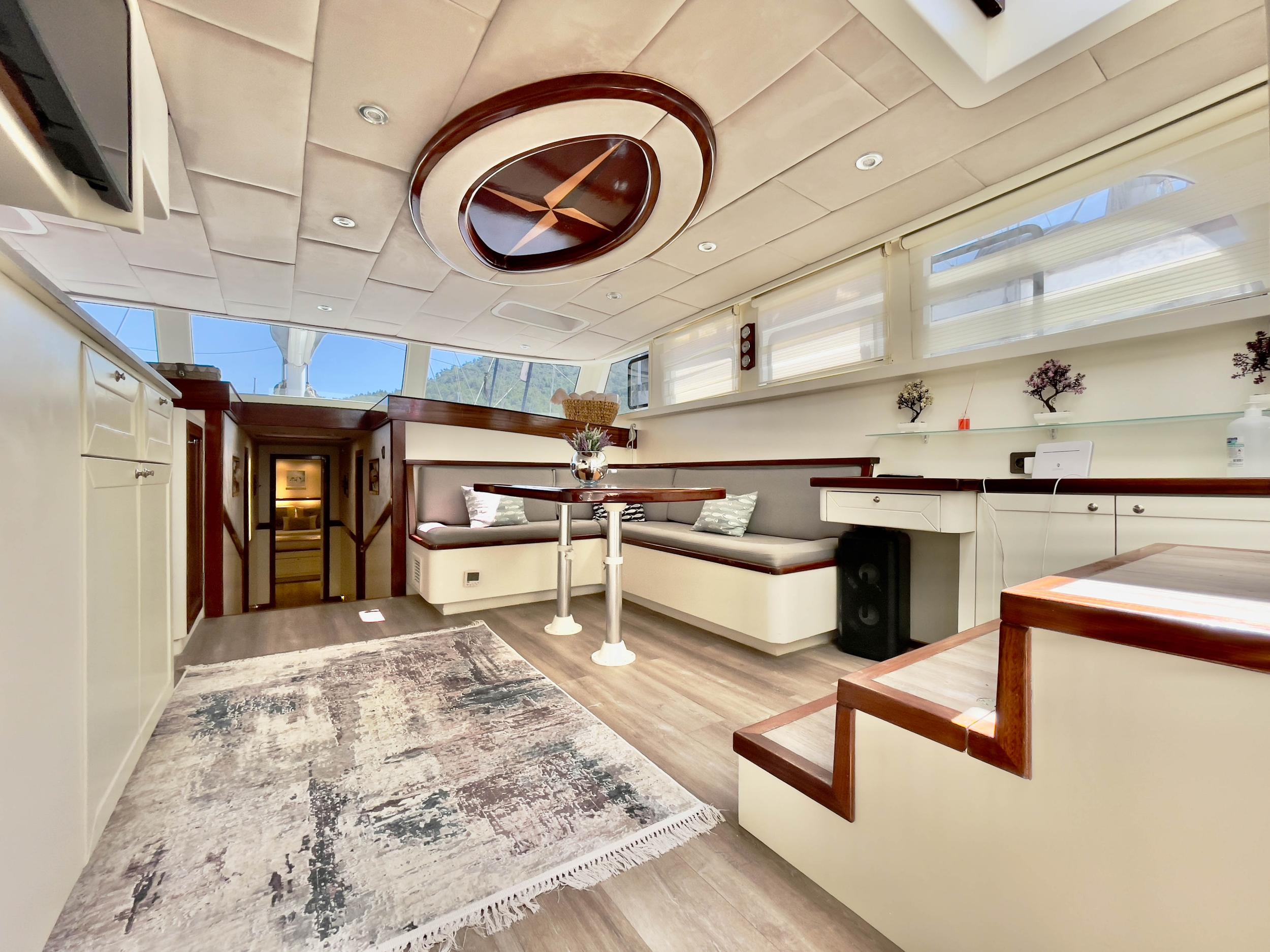 Derya Deniz gulet exterior deck in Türkiye