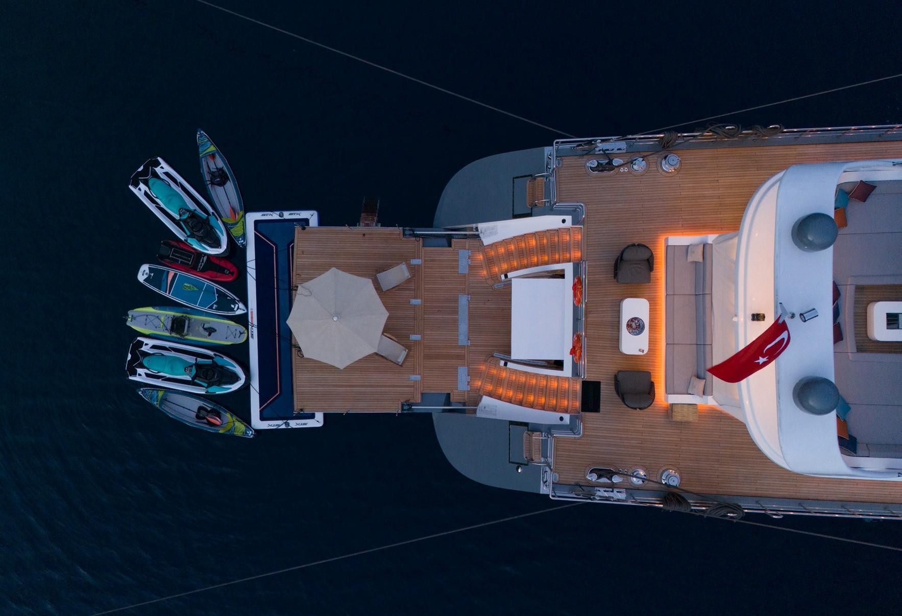 North Wind gulet exterior deck in Türkiye