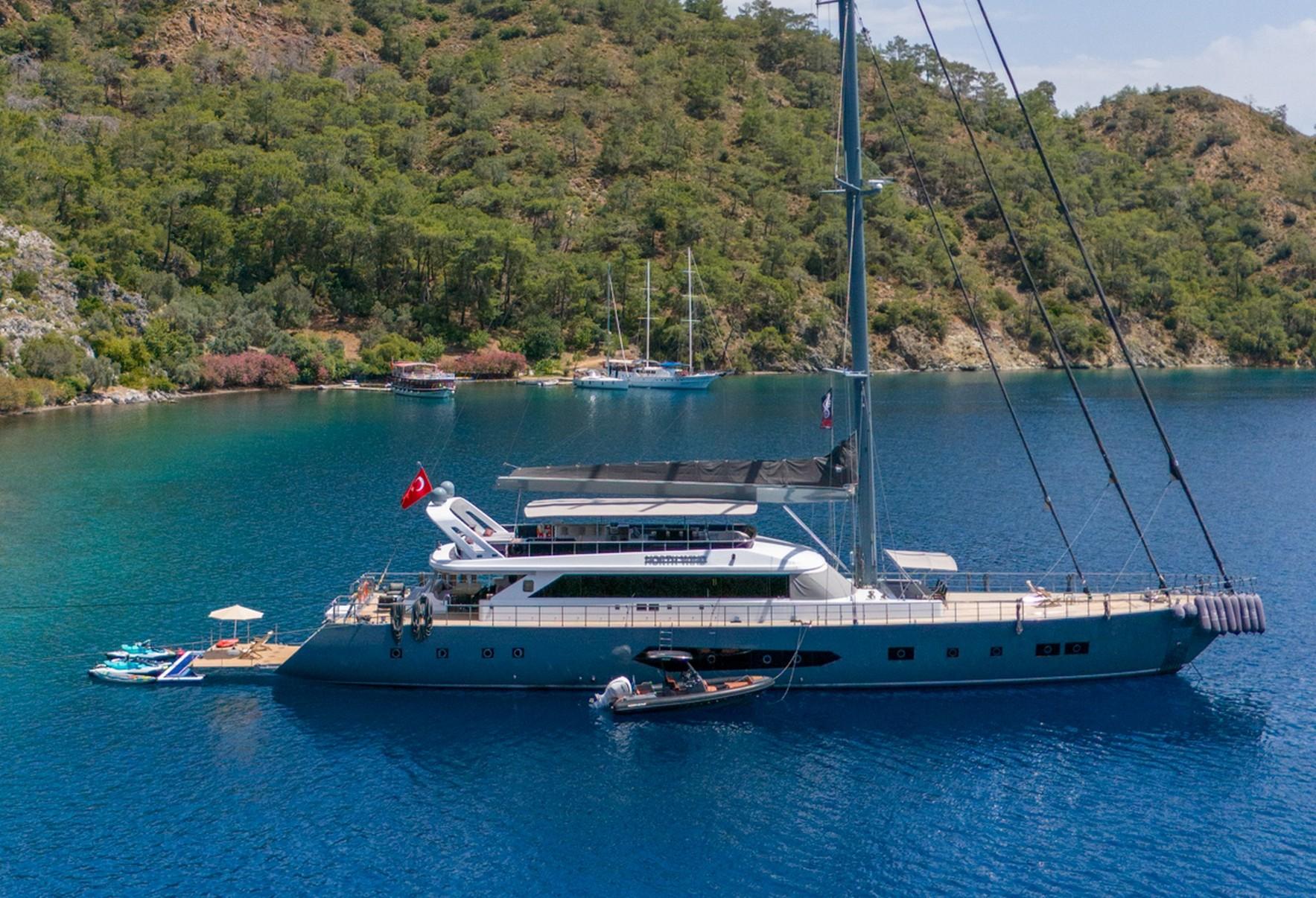 North Wind gulet amenities aerial view in Türkiye