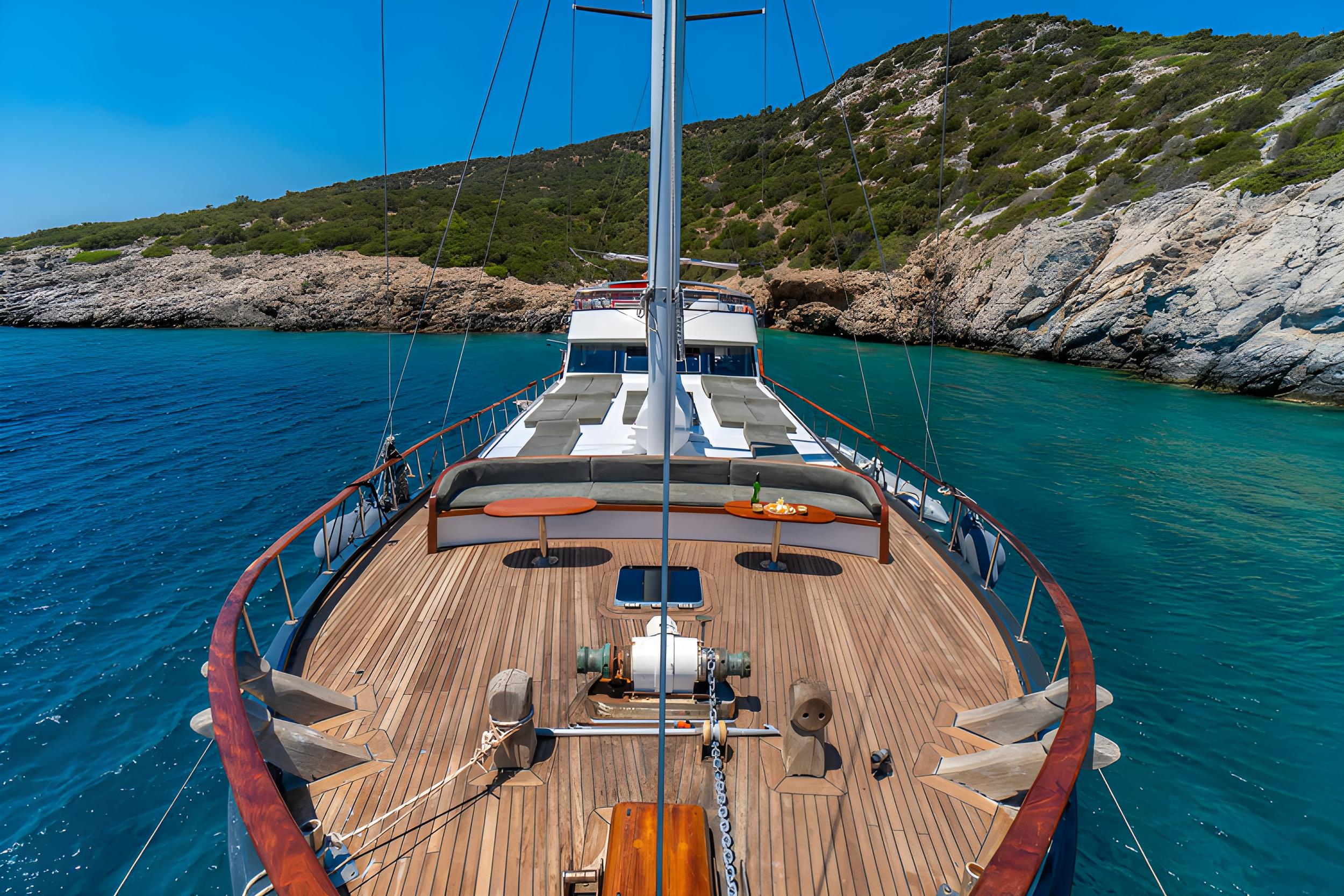 Vamos 1 gulet amenities exterior deck in Türkiye