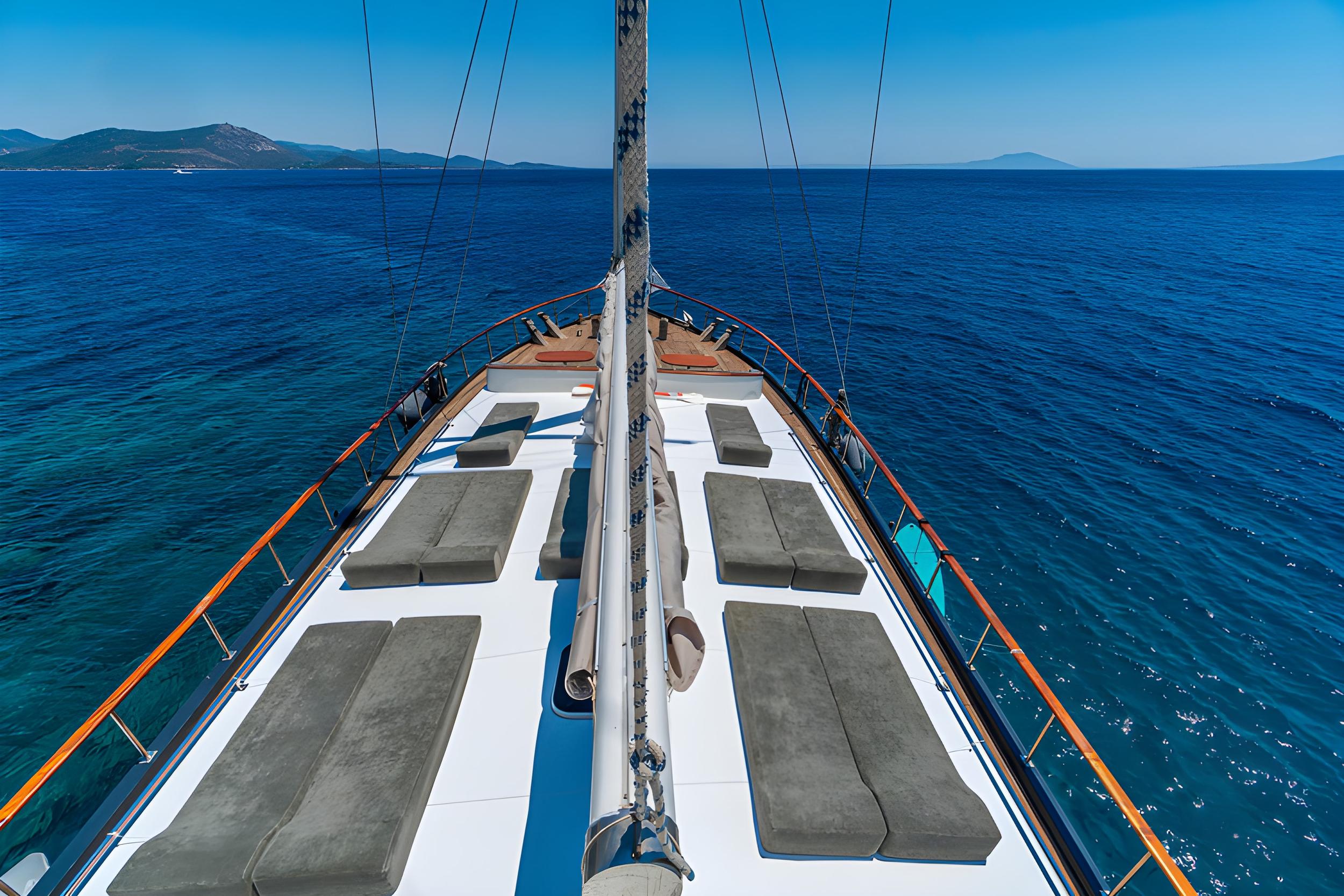 Vamos 1 gulet amenities exterior deck in Türkiye