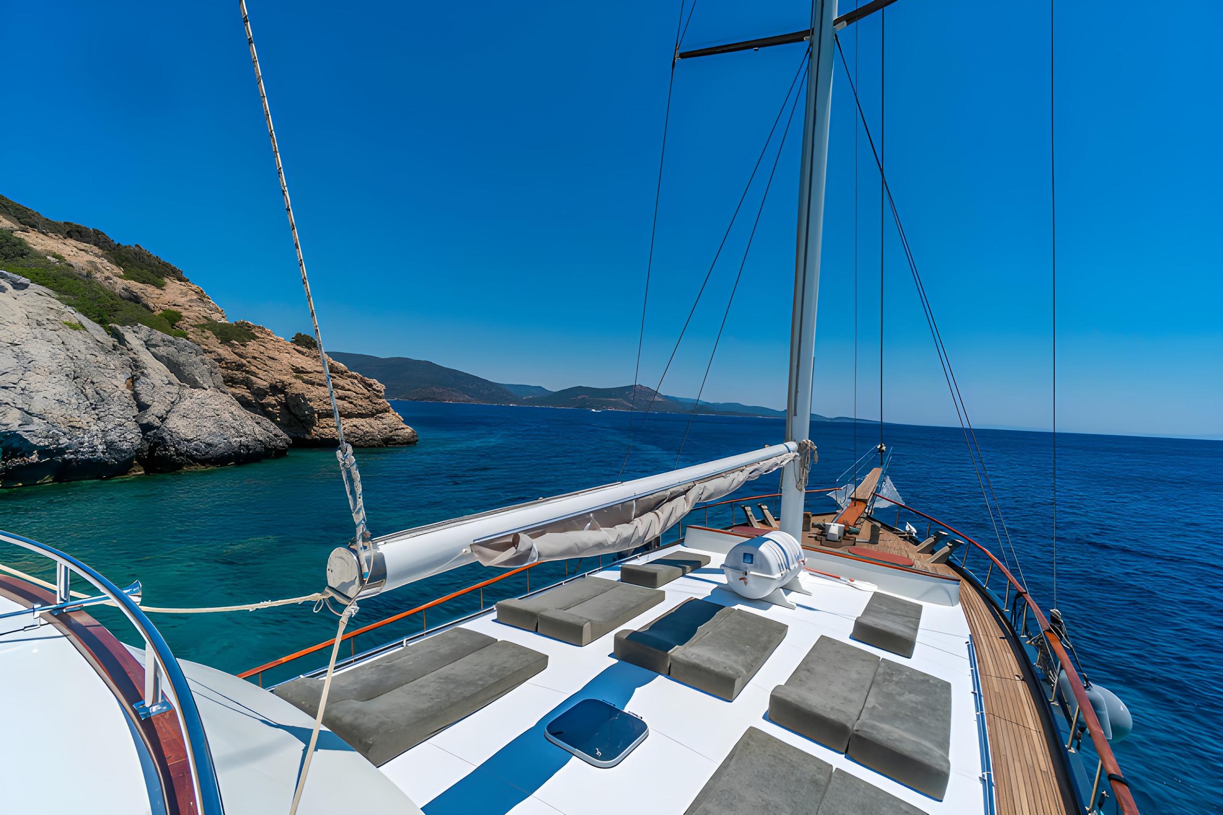 Vamos 1 gulet amenities exterior deck in Türkiye