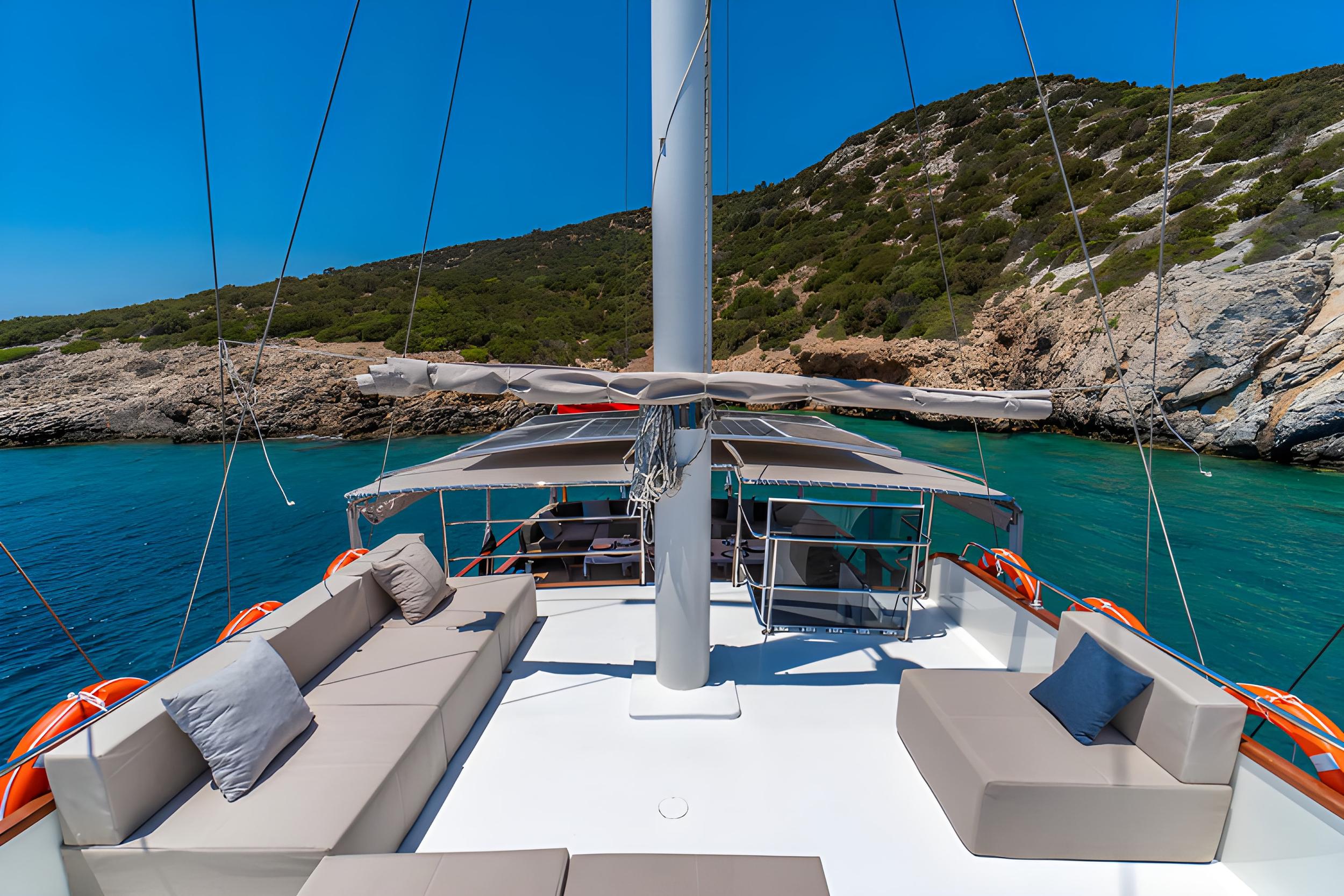 Vamos 1 gulet amenities exterior deck in Türkiye