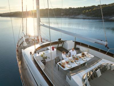 Love Story gulet exterior deck in Croatia