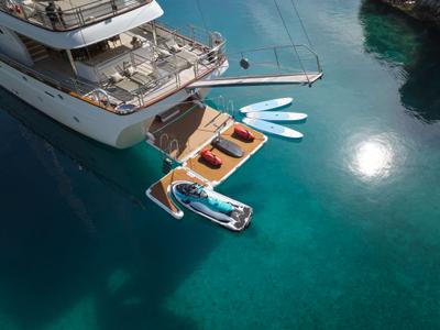 Love Story gulet exterior deck in Croatia