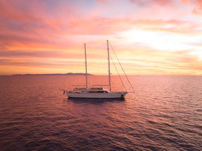 Love Story gulet aerial view in Croatia