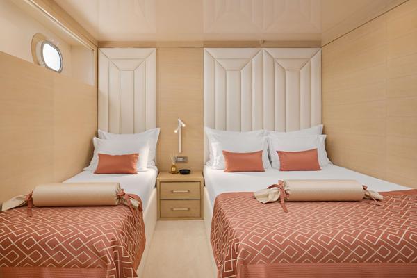 Love Story gulet interior cabin in Croatia