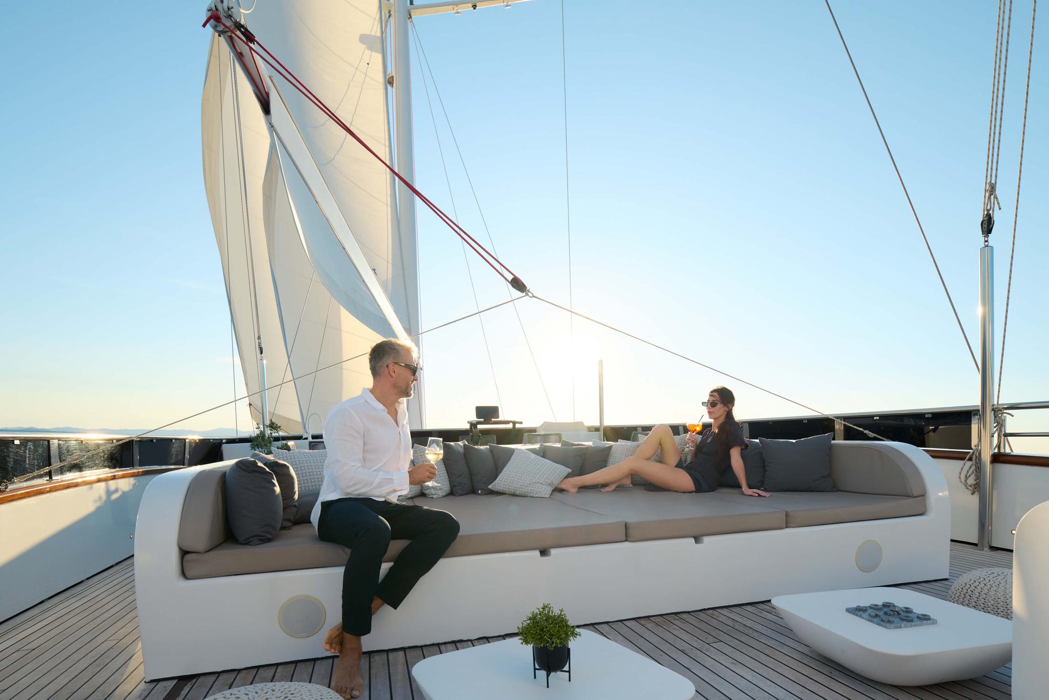 Love Story gulet exterior deck in Croatia