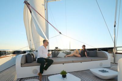 Love Story gulet exterior deck in Croatia