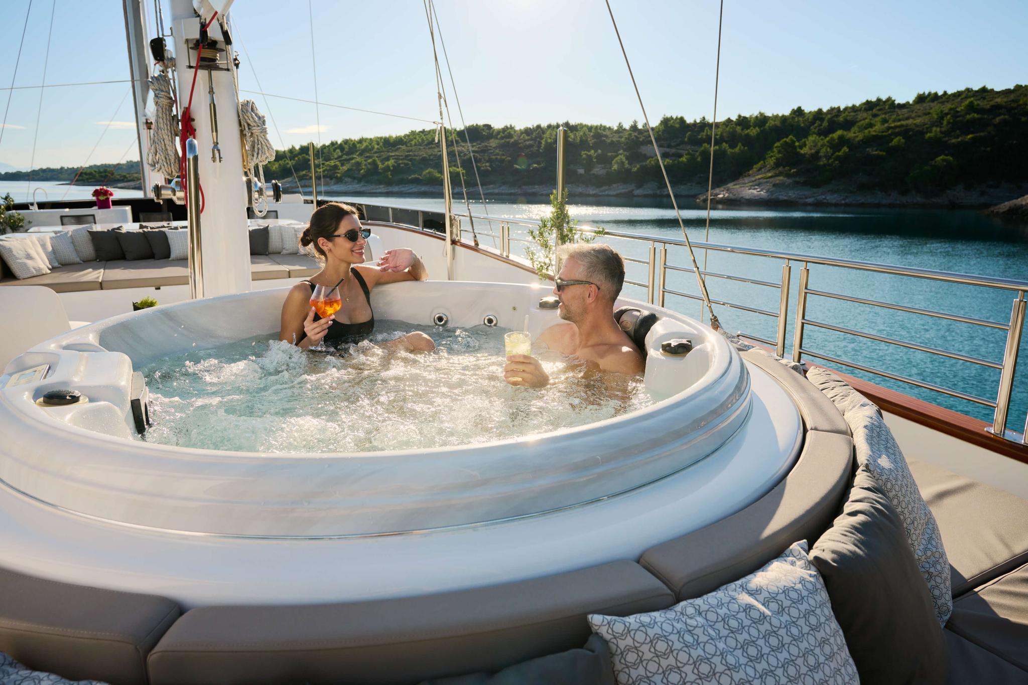 Love Story gulet amenities lifestyle dining in Croatia