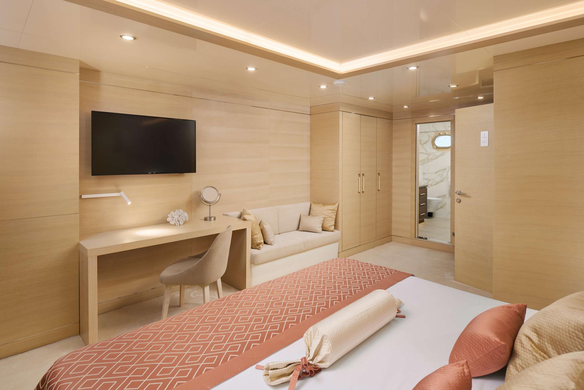 Love Story gulet accommodation interior cabin in Croatia