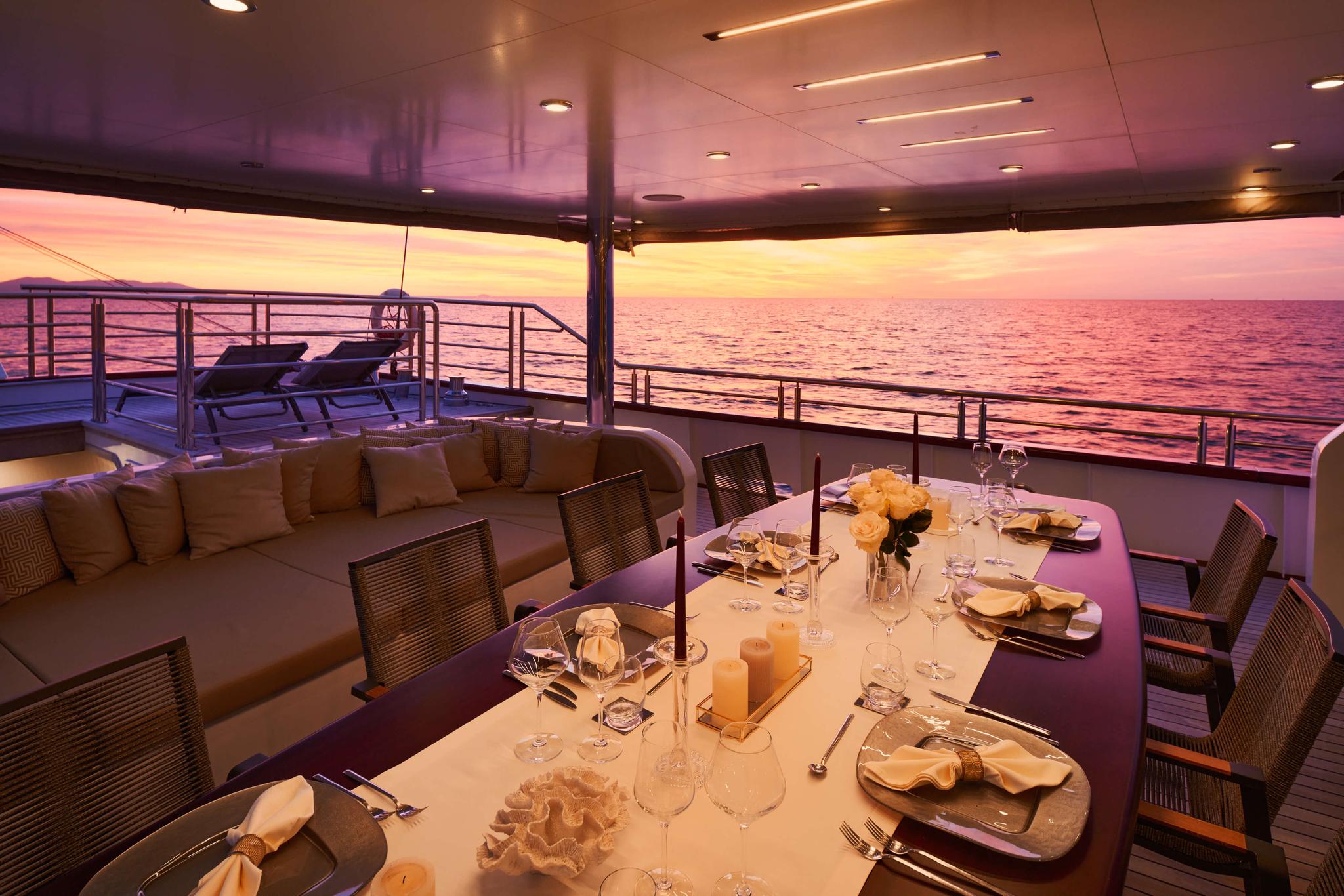 Love Story gulet exterior deck in Croatia