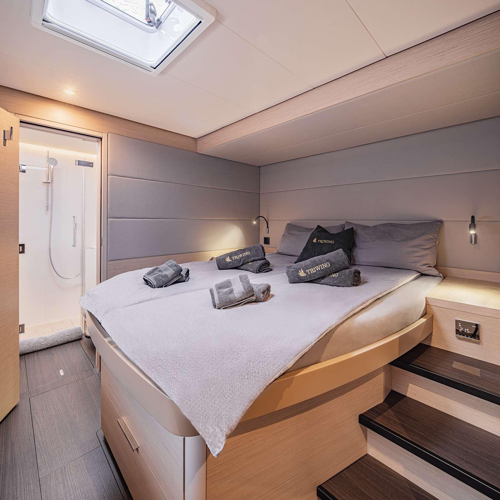 Tri-Wing Carida gulet accommodation interior cabin in Croatia