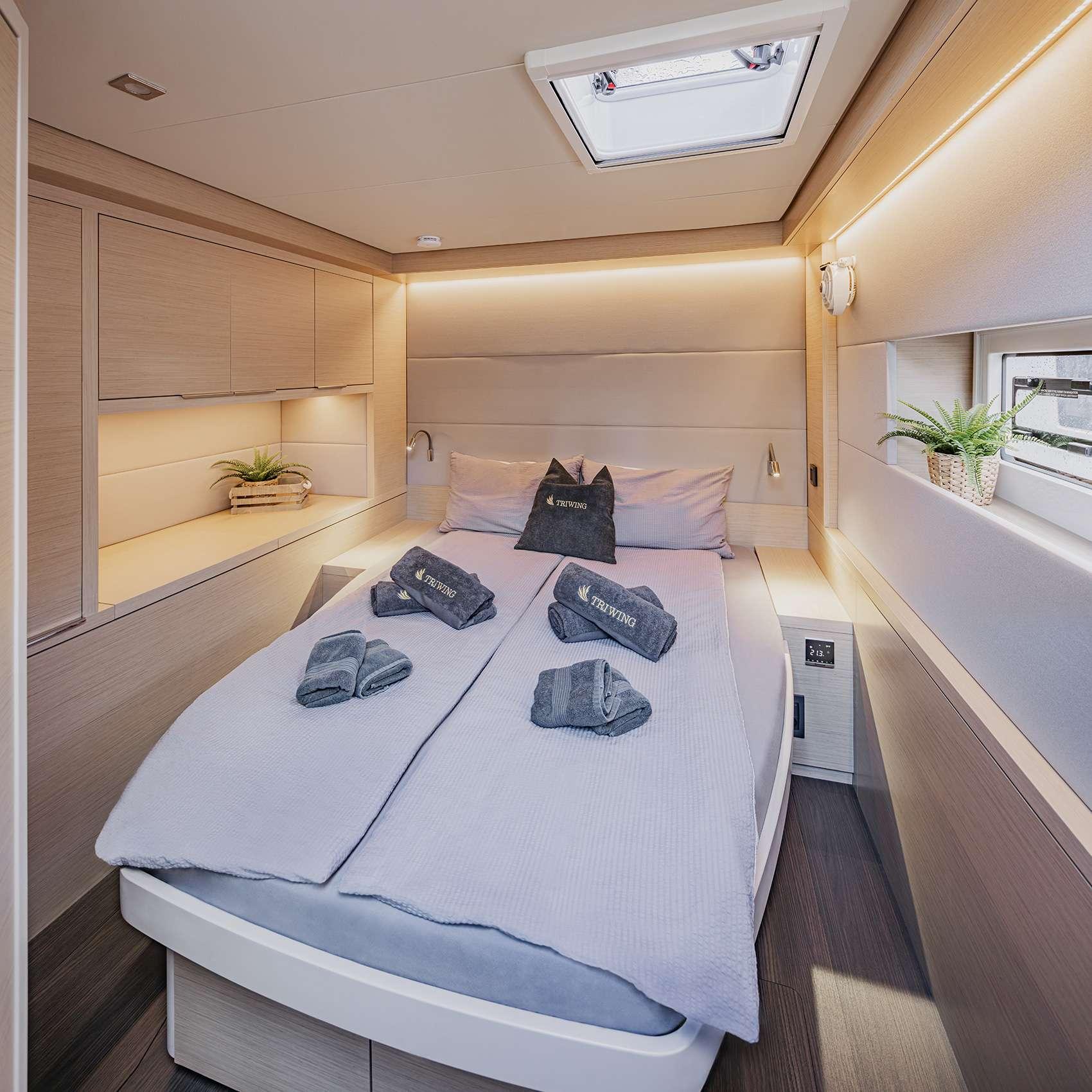 Tri-Wing Carida gulet accommodation interior cabin in Croatia