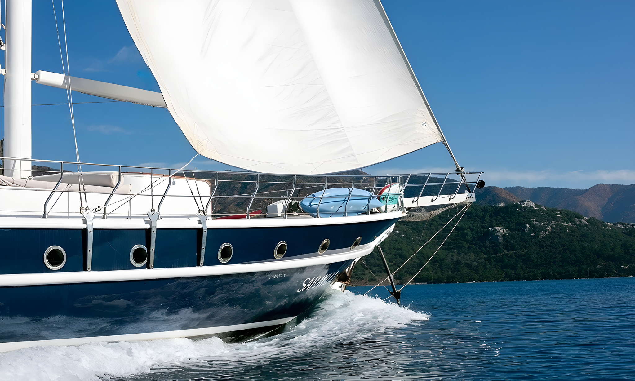 Sarayli 1 gulet exterior deck in Türkiye