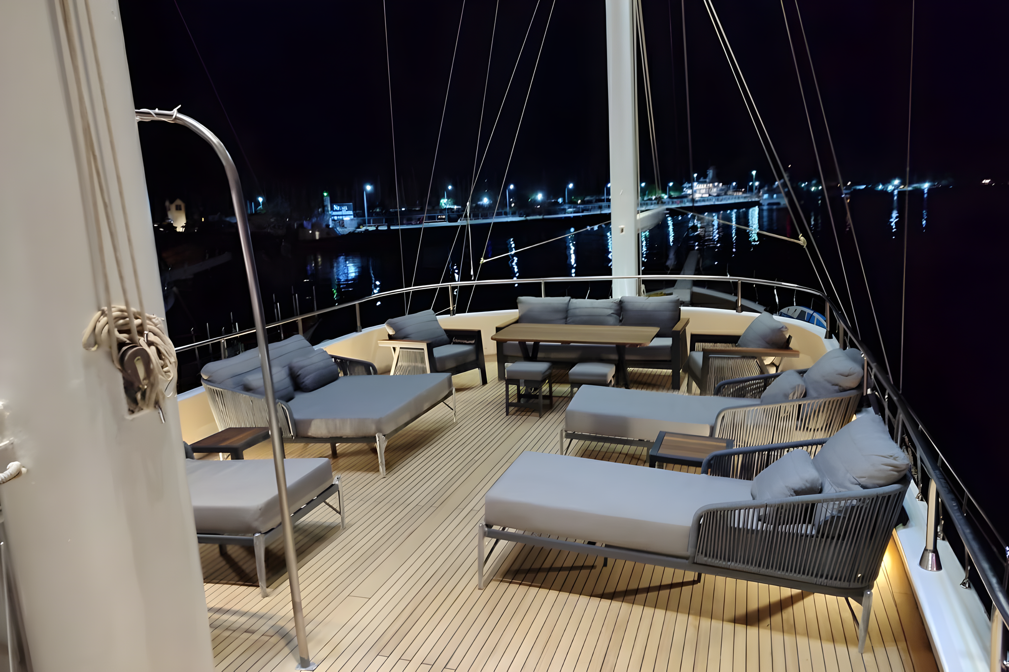 Sarayli 1 gulet amenities exterior deck in Türkiye