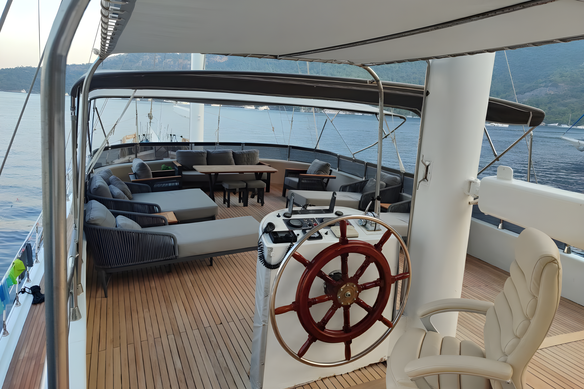 Sarayli 1 gulet amenities exterior deck in Türkiye