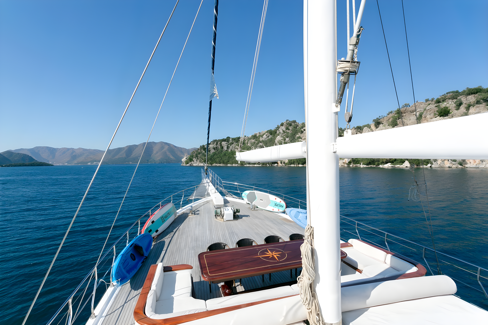 Sarayli 1 gulet exterior deck in Türkiye