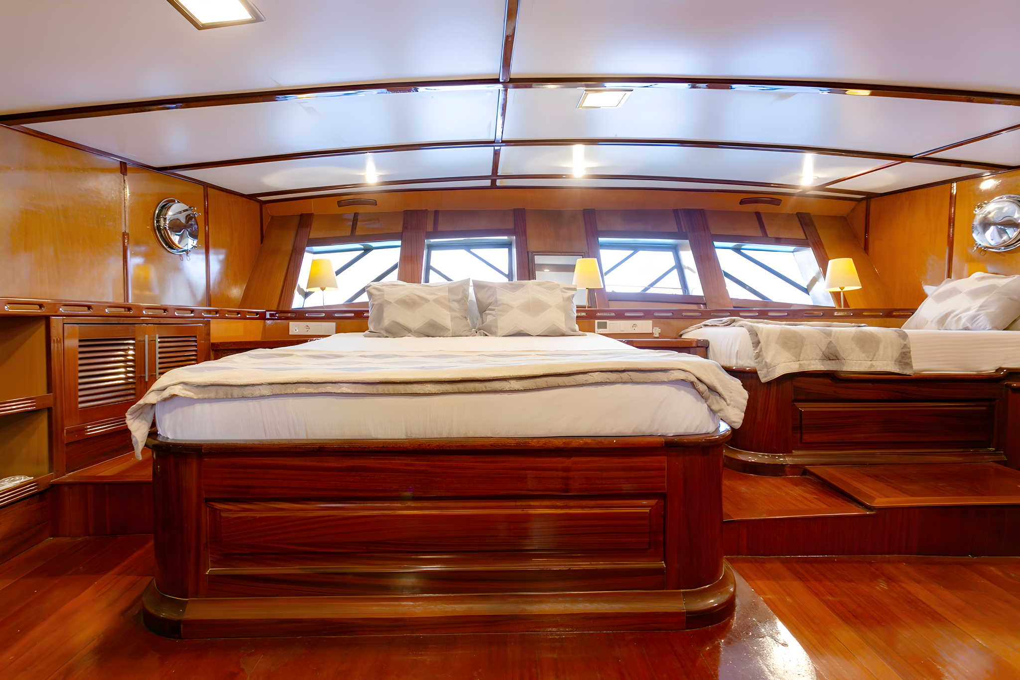 Sarayli 1 gulet accommodation interior cabin in Türkiye